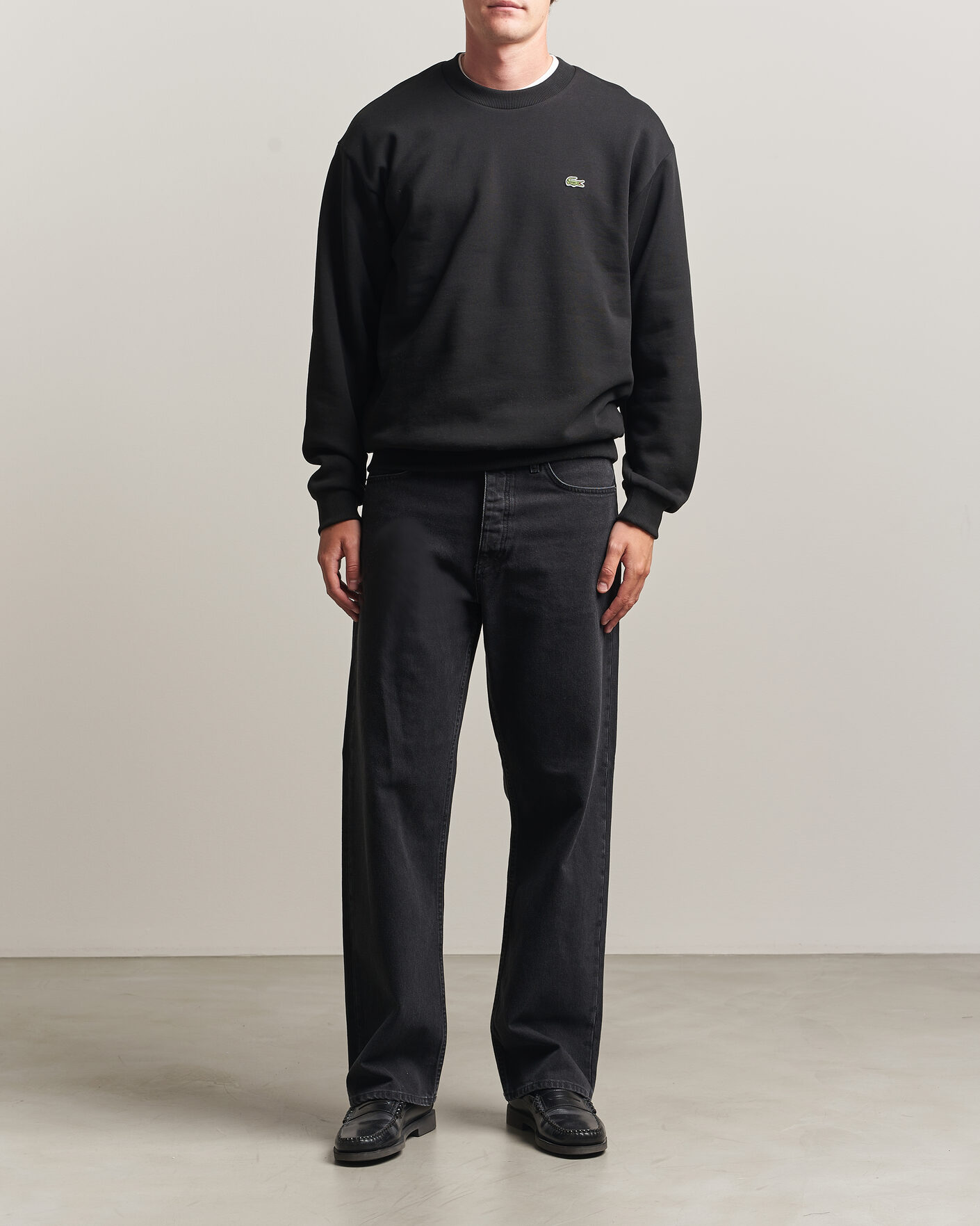 Heren | Truien | Lacoste | Crew Neck Sweatshirt Black