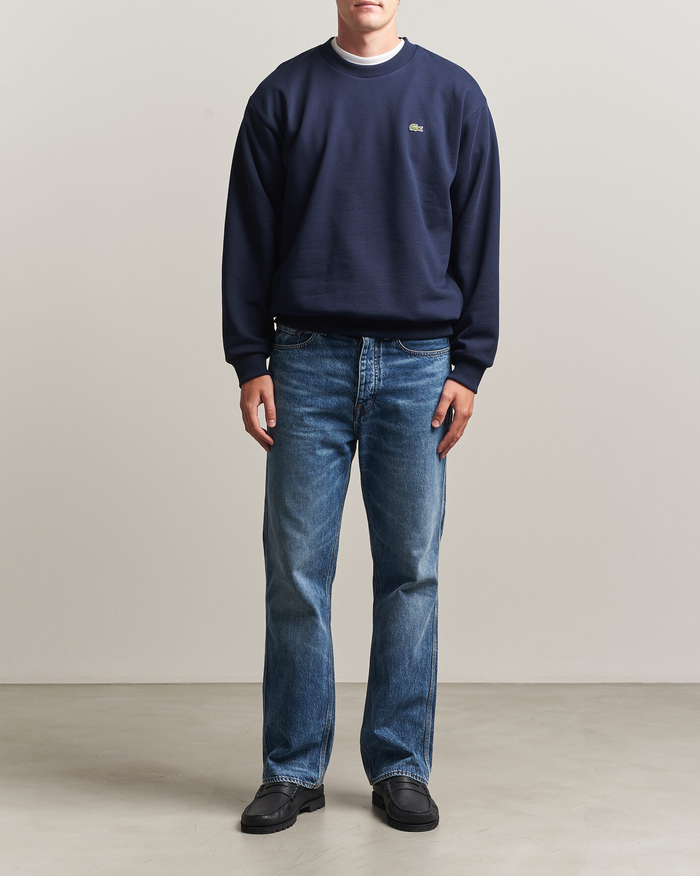 Heren | Truien | Lacoste | Crew Neck Sweatshirt Navy Blue