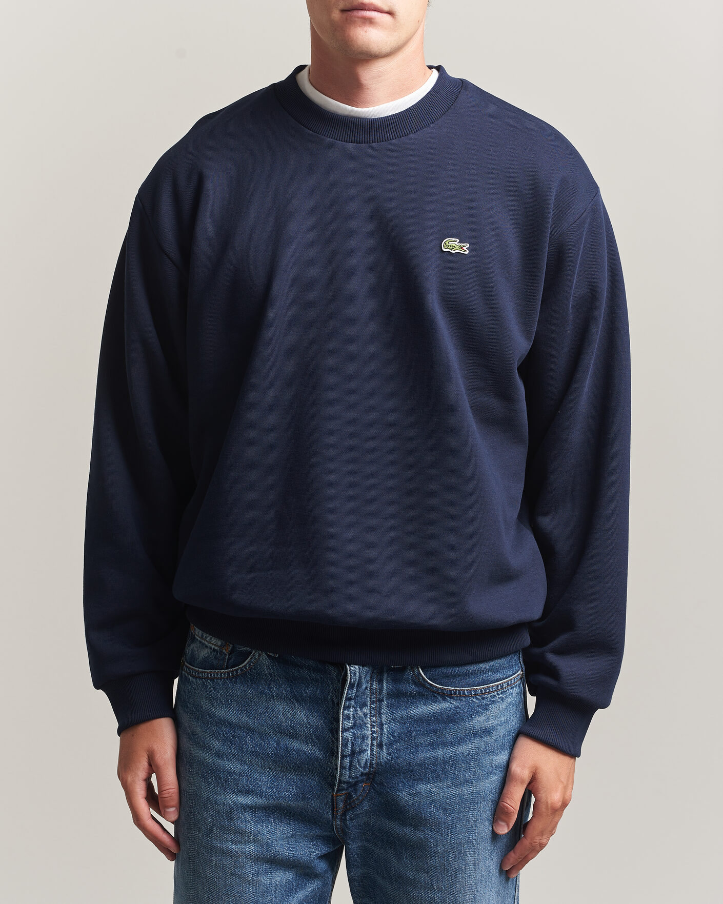 Heren | Truien | Lacoste | Crew Neck Sweatshirt Navy Blue