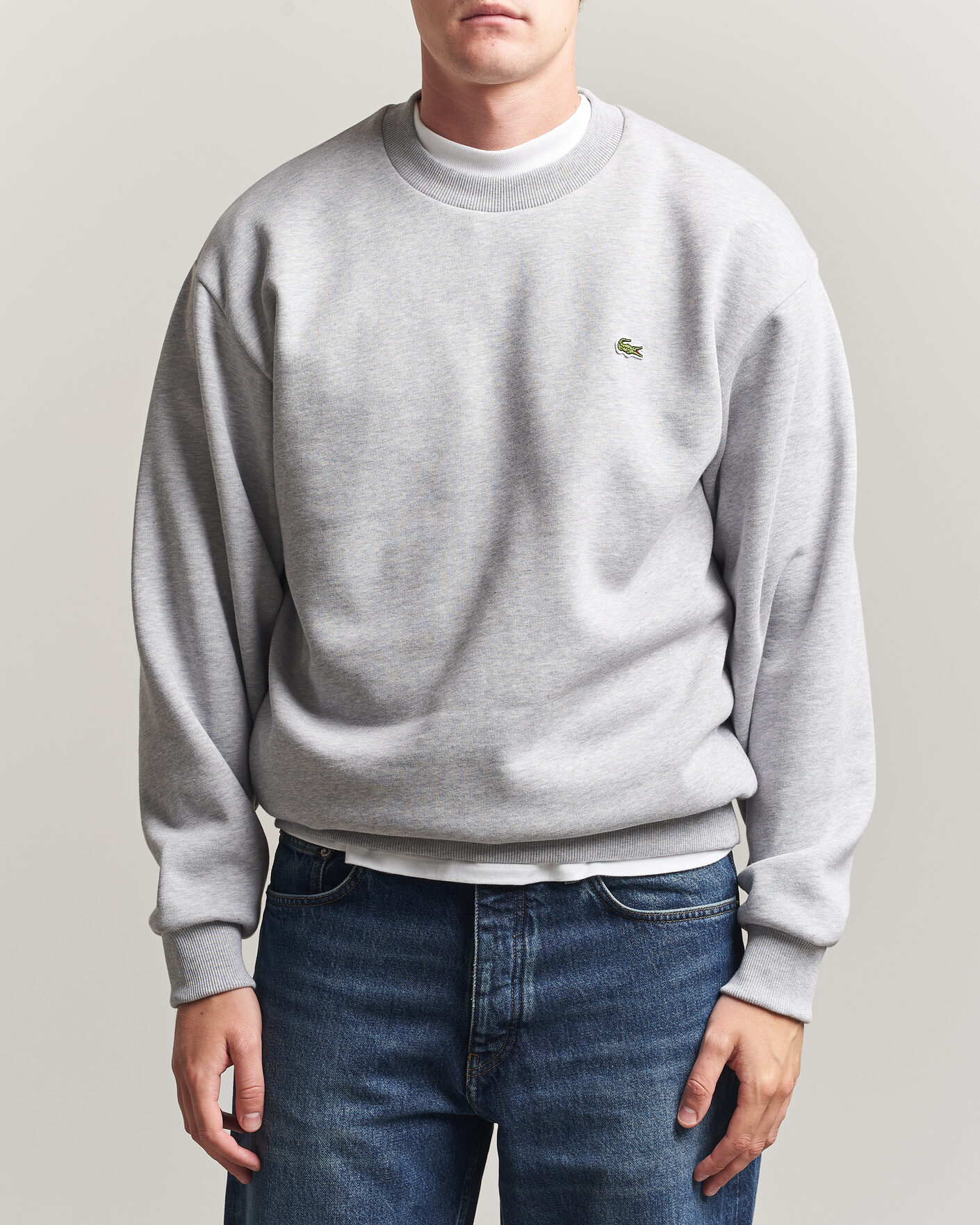 Heren | Truien | Lacoste | Crew Neck Sweatshirt Silver Chine