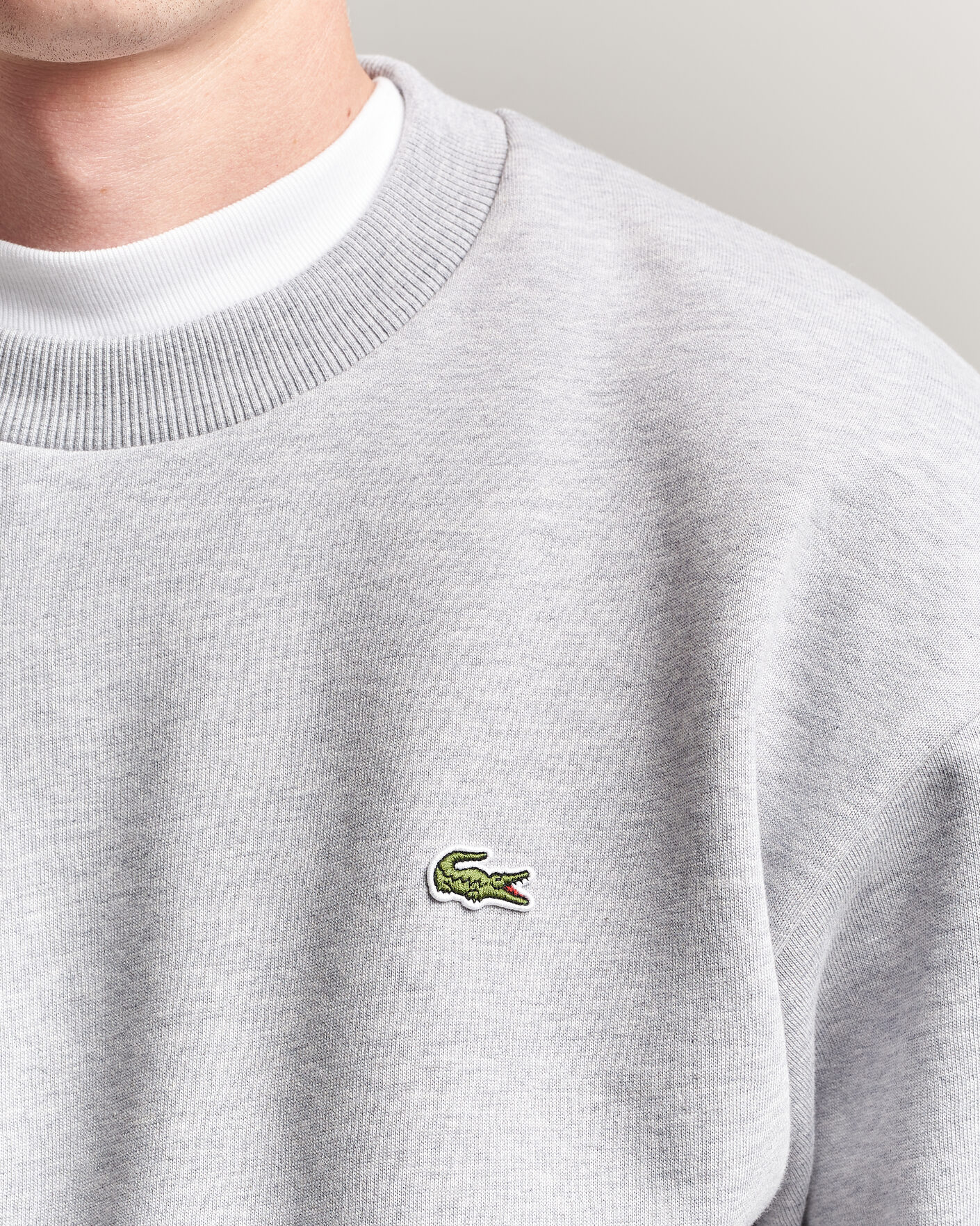Heren | Truien | Lacoste | Crew Neck Sweatshirt Silver Chine