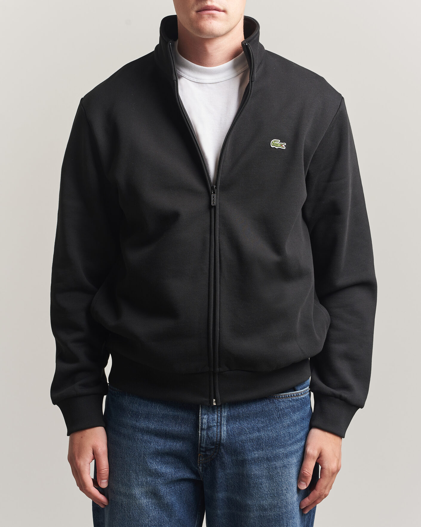 Heren | Truien | Lacoste | Full Zip Sweater Black