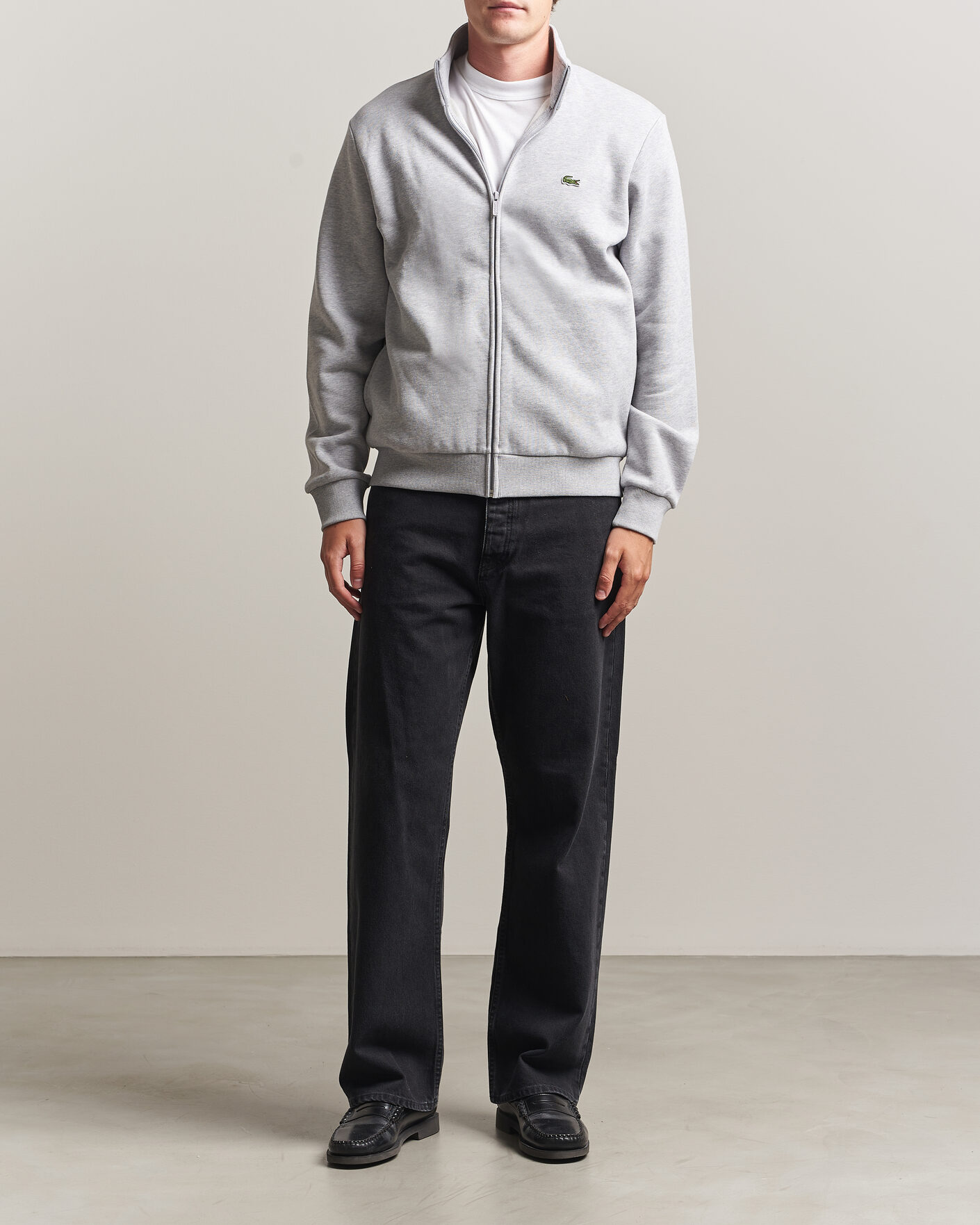 Heren | Truien | Lacoste | Full Zip Sweater Silver Chine