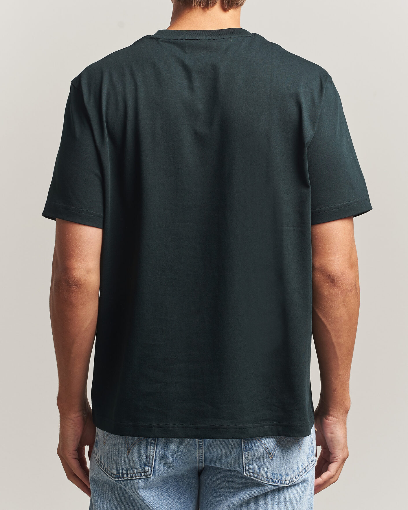 Heren | T-shirts | Lacoste | Crew Neck T-Shirt Dark Varech