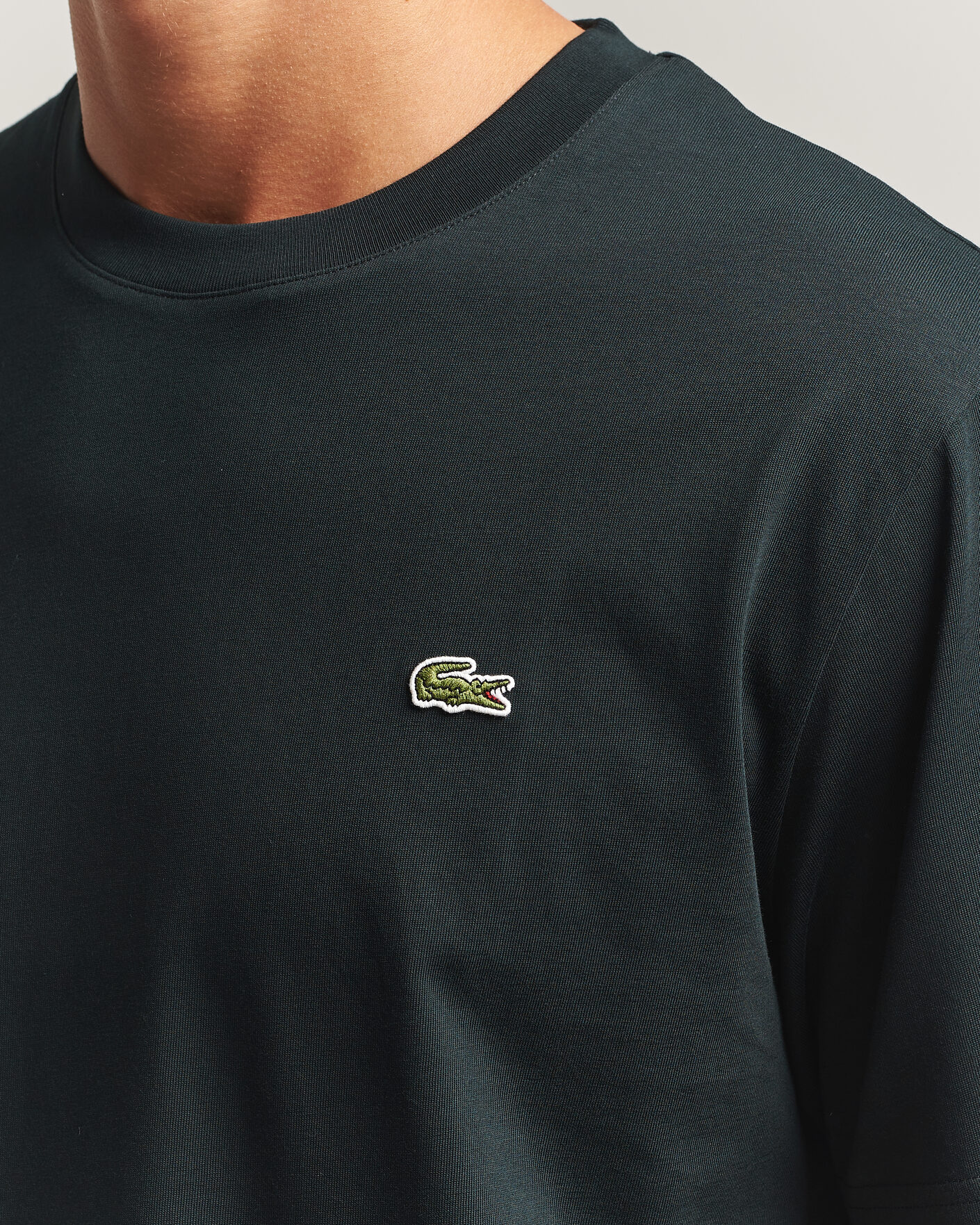 Heren | T-shirts | Lacoste | Crew Neck T-Shirt Dark Varech