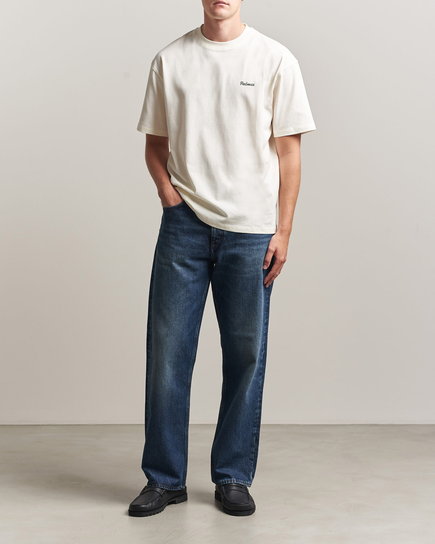 Heren | T-shirts | Palmes | Logo T-Shirt Off White