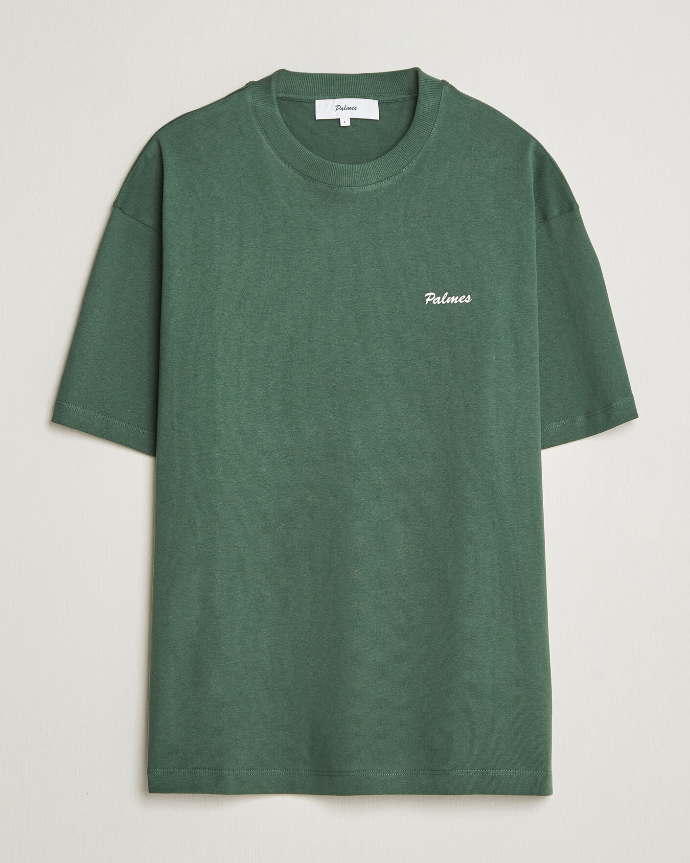 Heren | T-shirts | Palmes | Logo T-Shirt Dark Green