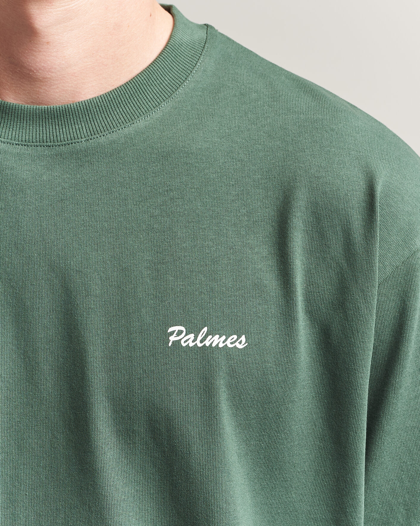 Heren | T-shirts | Palmes | Logo T-Shirt Dark Green