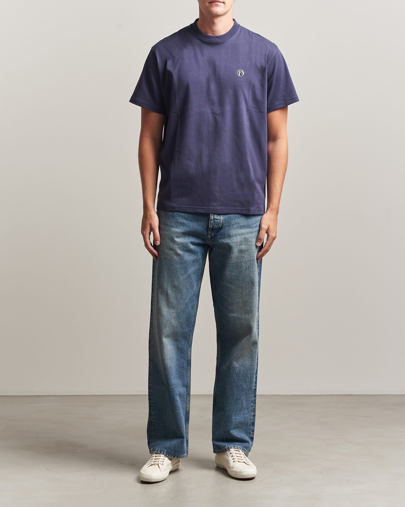Heren | T-shirts | Palmes | Ball T-Shirt Navy
