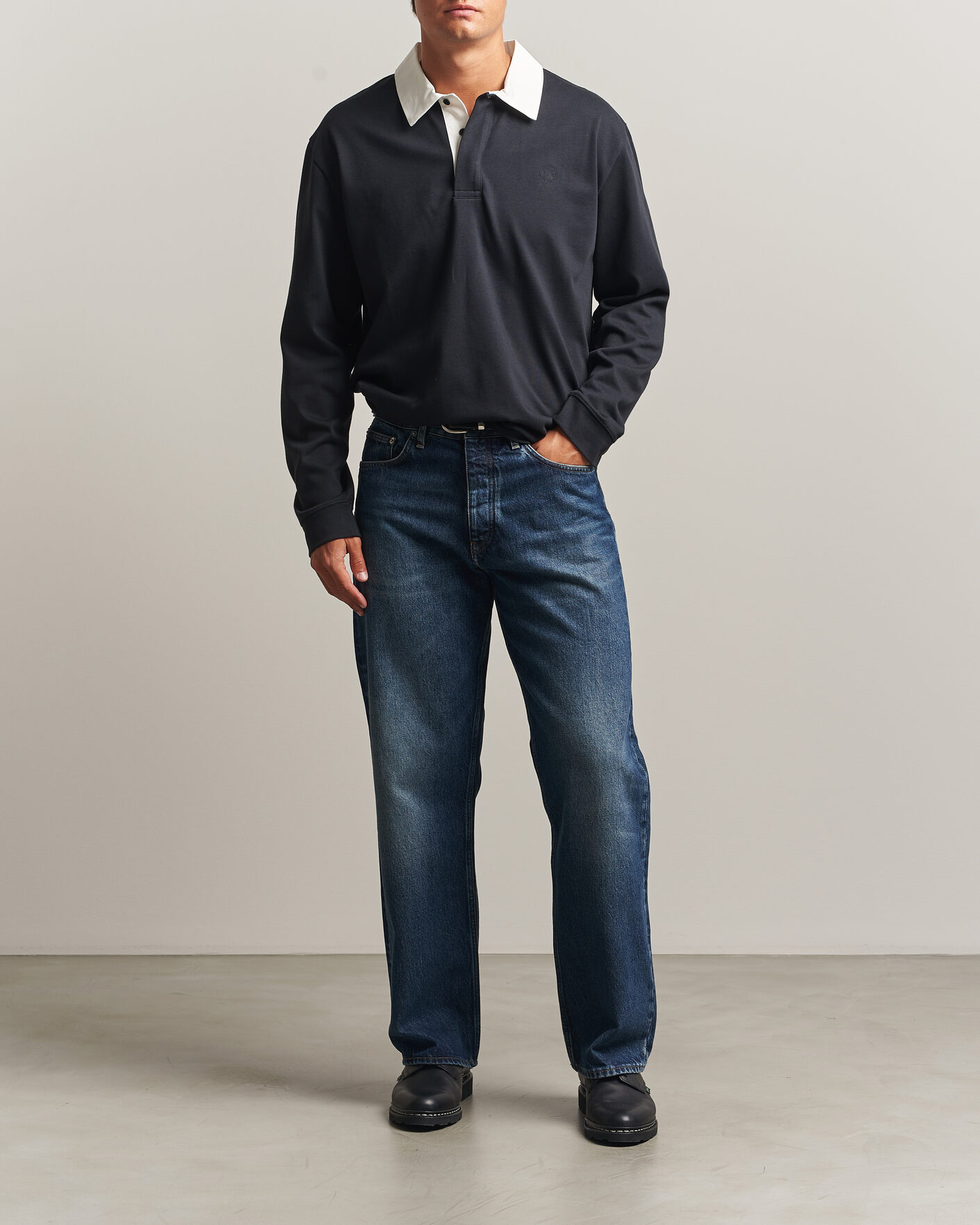 Heren | Truien | Palmes | Ball Rugby Shirt Black