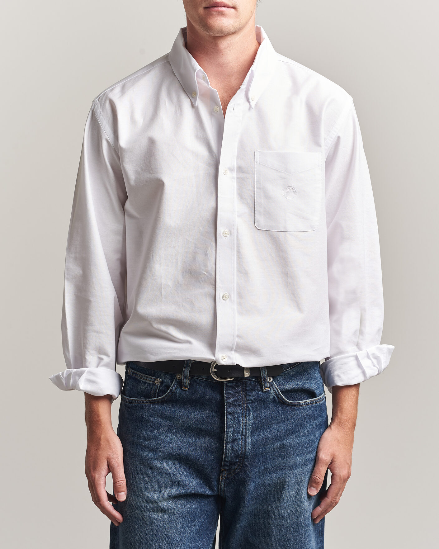 Heren | Overhemden | Palmes | Deuce Oxford Shirt White