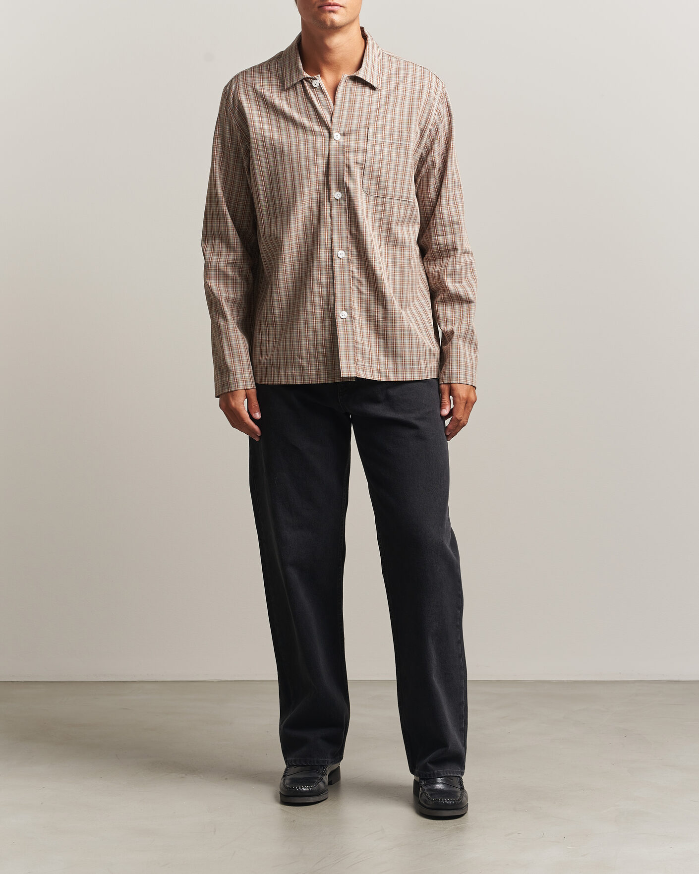 Heren | Overhemden | Palmes | Fault Shirt Brown Check