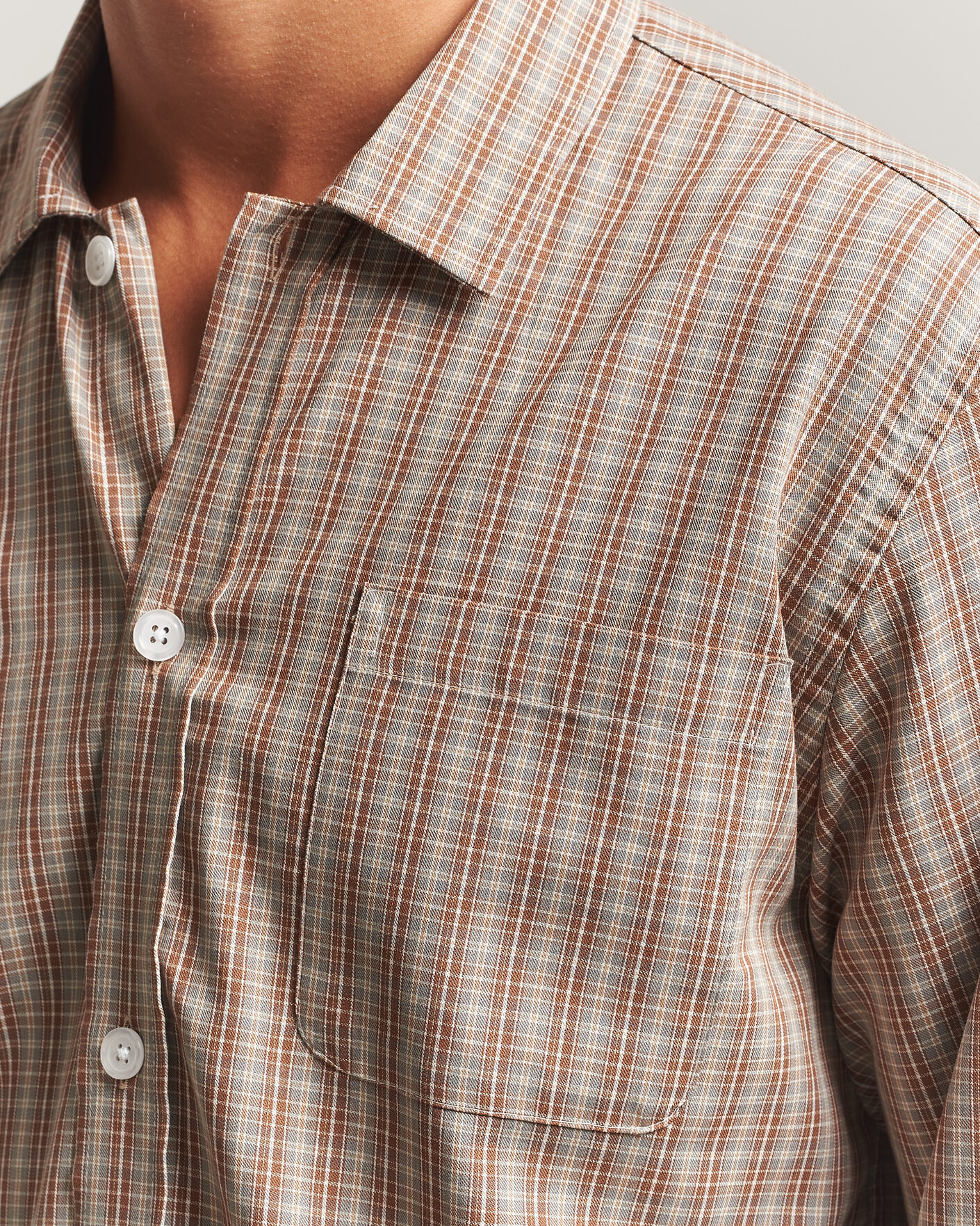 Heren | Overhemden | Palmes | Fault Shirt Brown Check