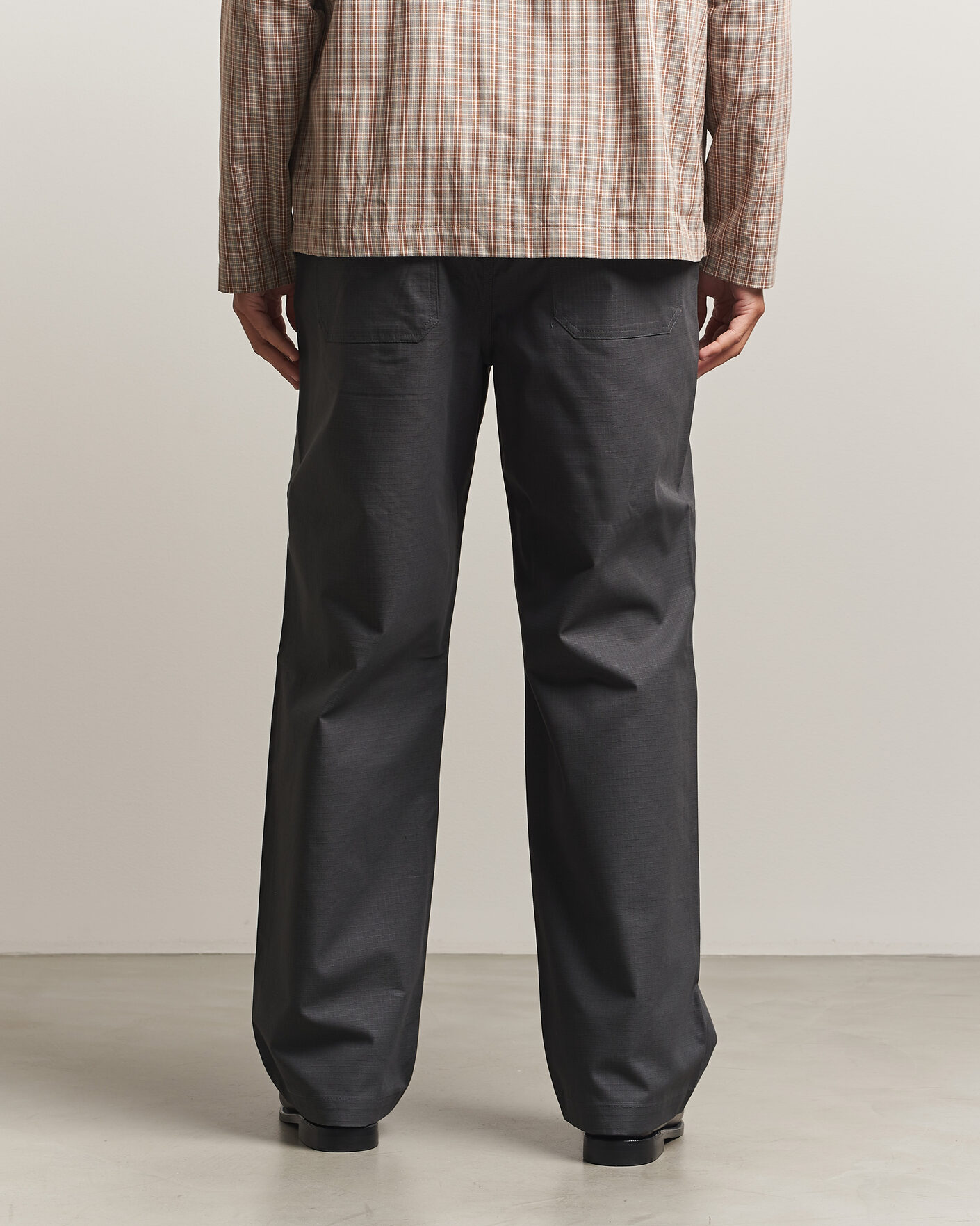 Heren | Broeken | Palmes | Lucien Ripstop Trousers Charcoal