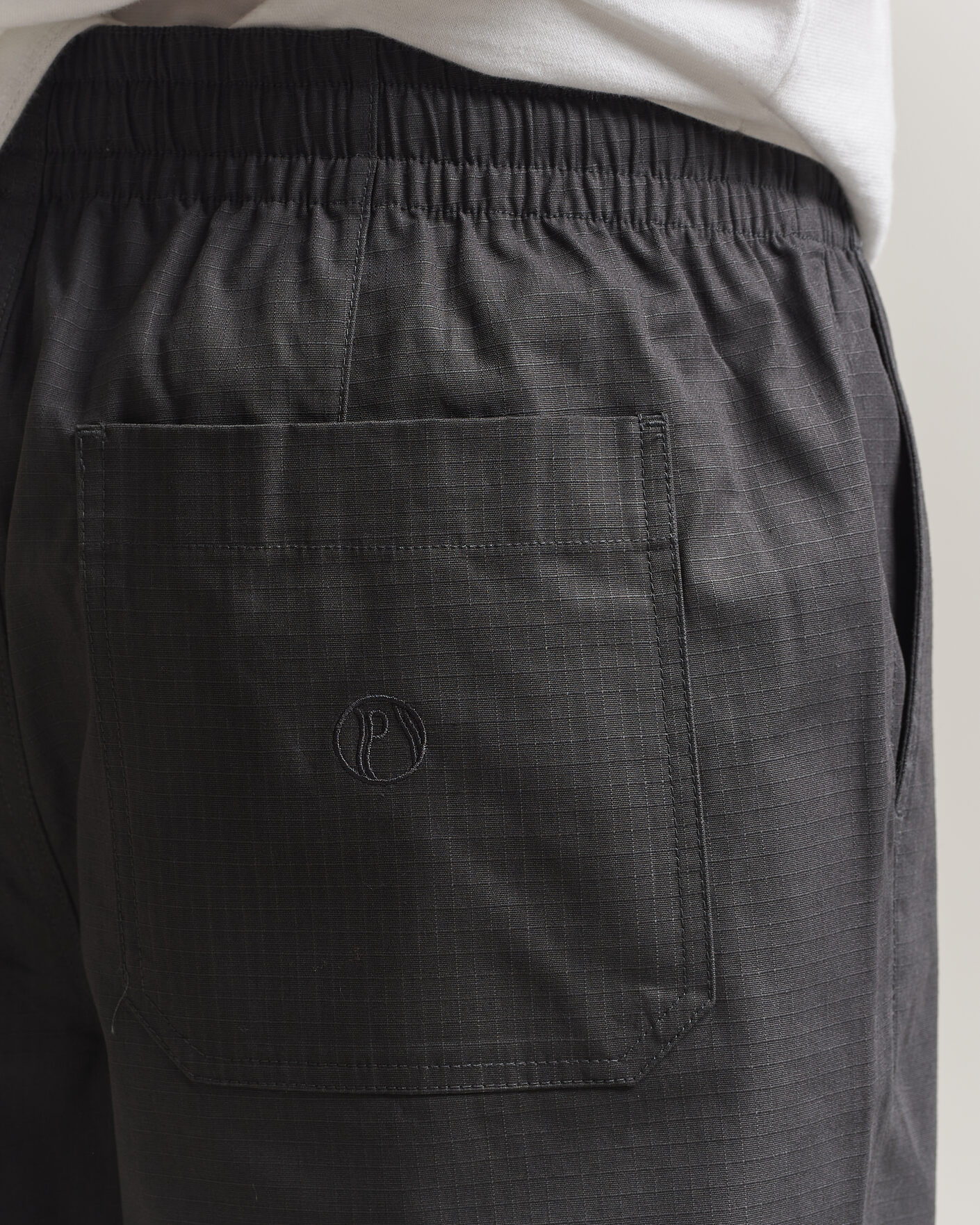 Heren | Broeken | Palmes | Lucien Ripstop Trousers Charcoal