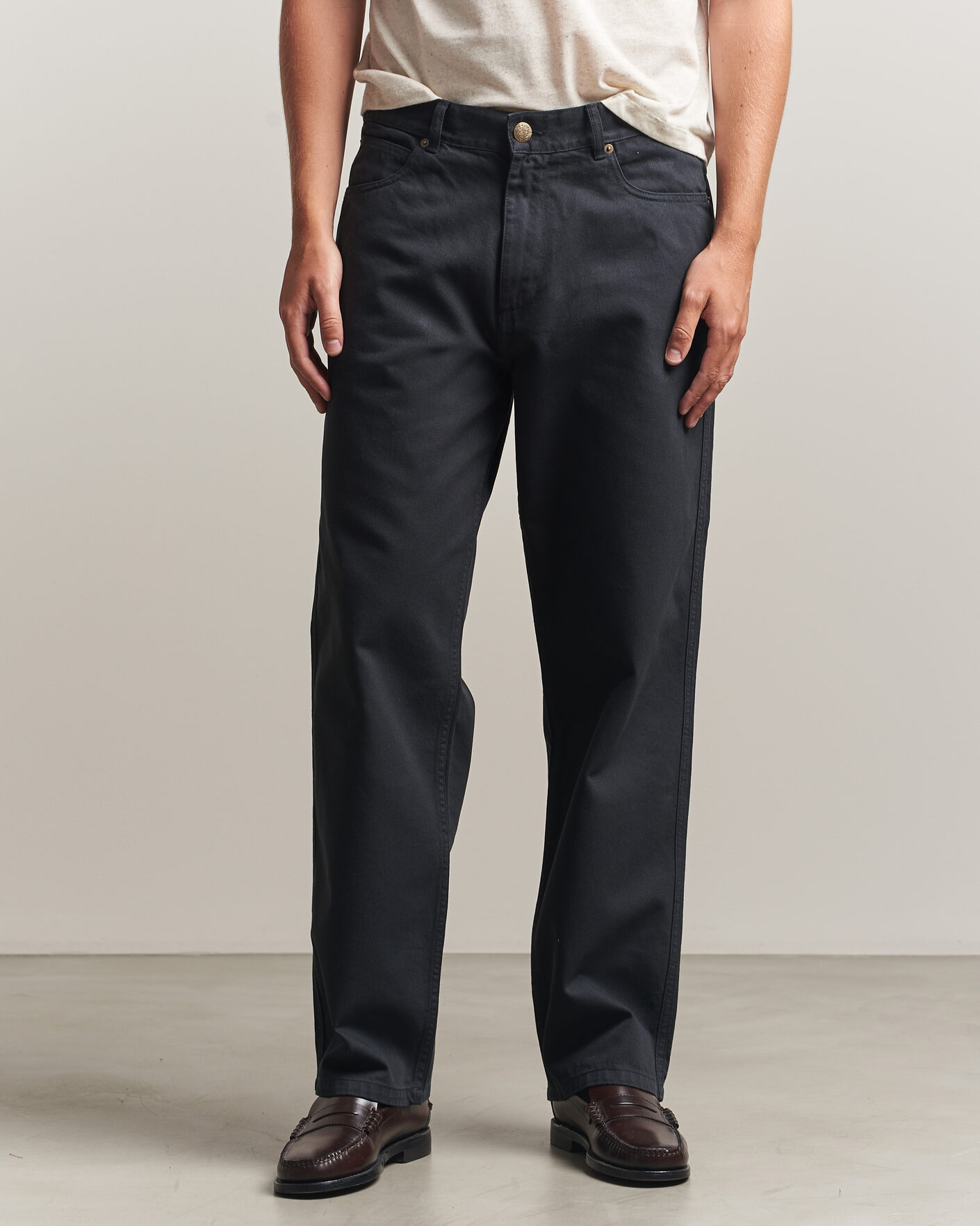 Heren | Broeken | Palmes | Coarse Trousers Black