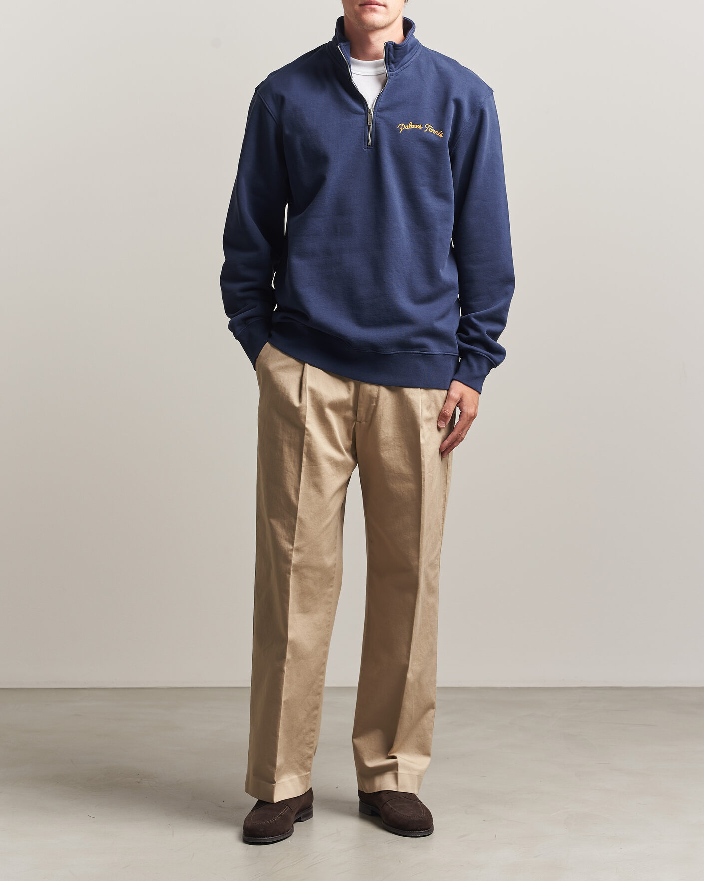 Heren | Truien | Palmes | Western Zip Jacket Navy