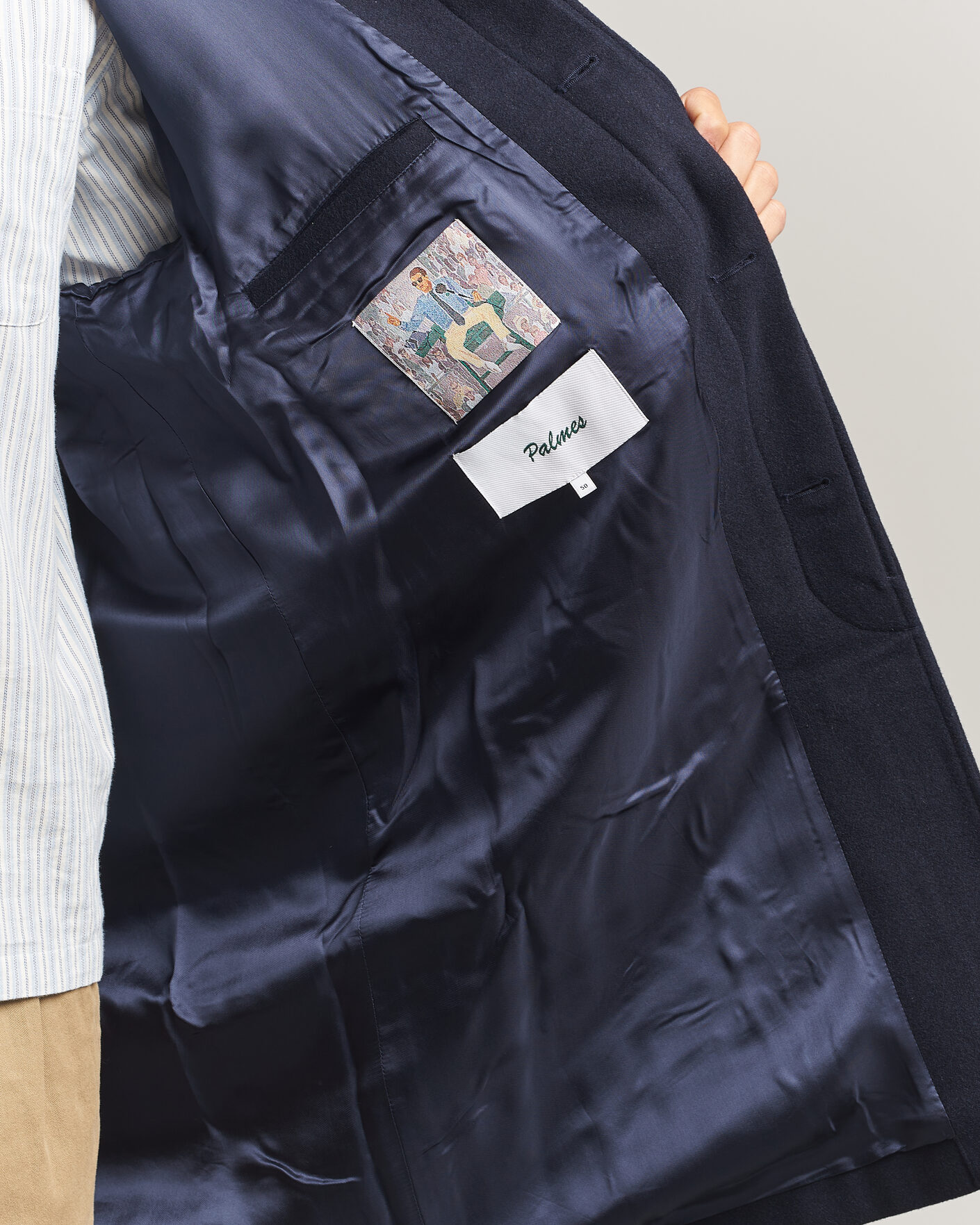 Heren | Jassen | Palmes | Cedric Wool Coat Navy