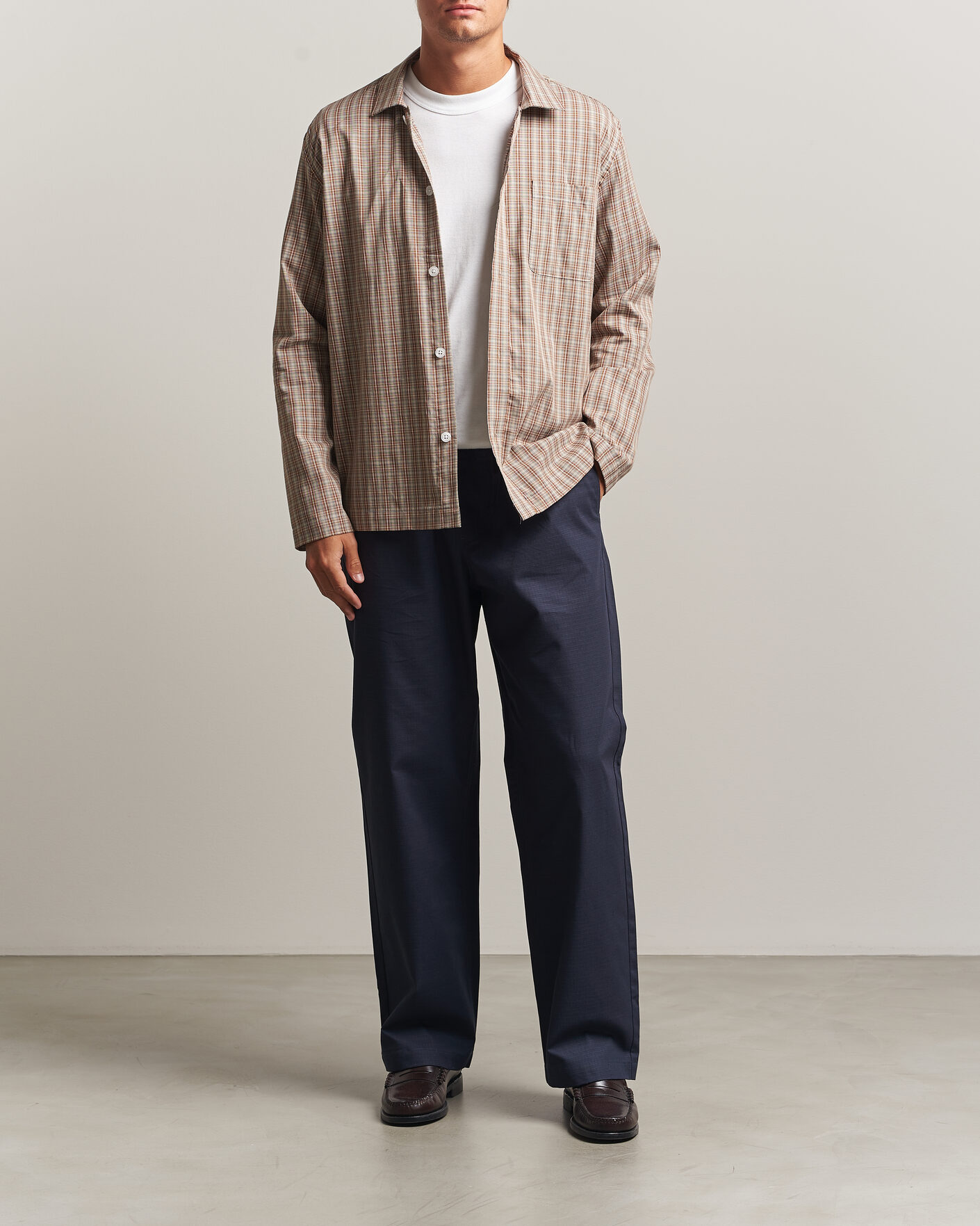 Heren | Broeken | Palmes | Lucien Ripstop Trousers Navy