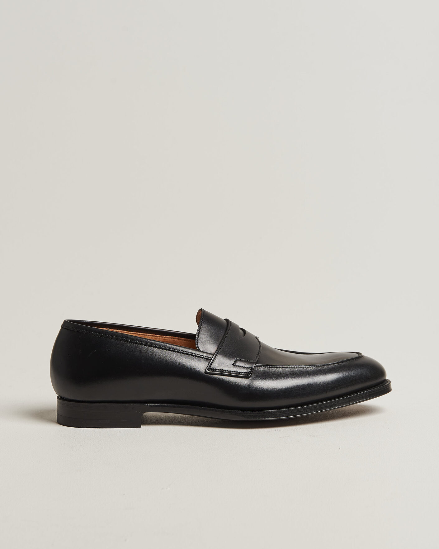 Heren | Instappers | Crockett & Jones | Crawford Handgrade Penny Loafer Black Calf