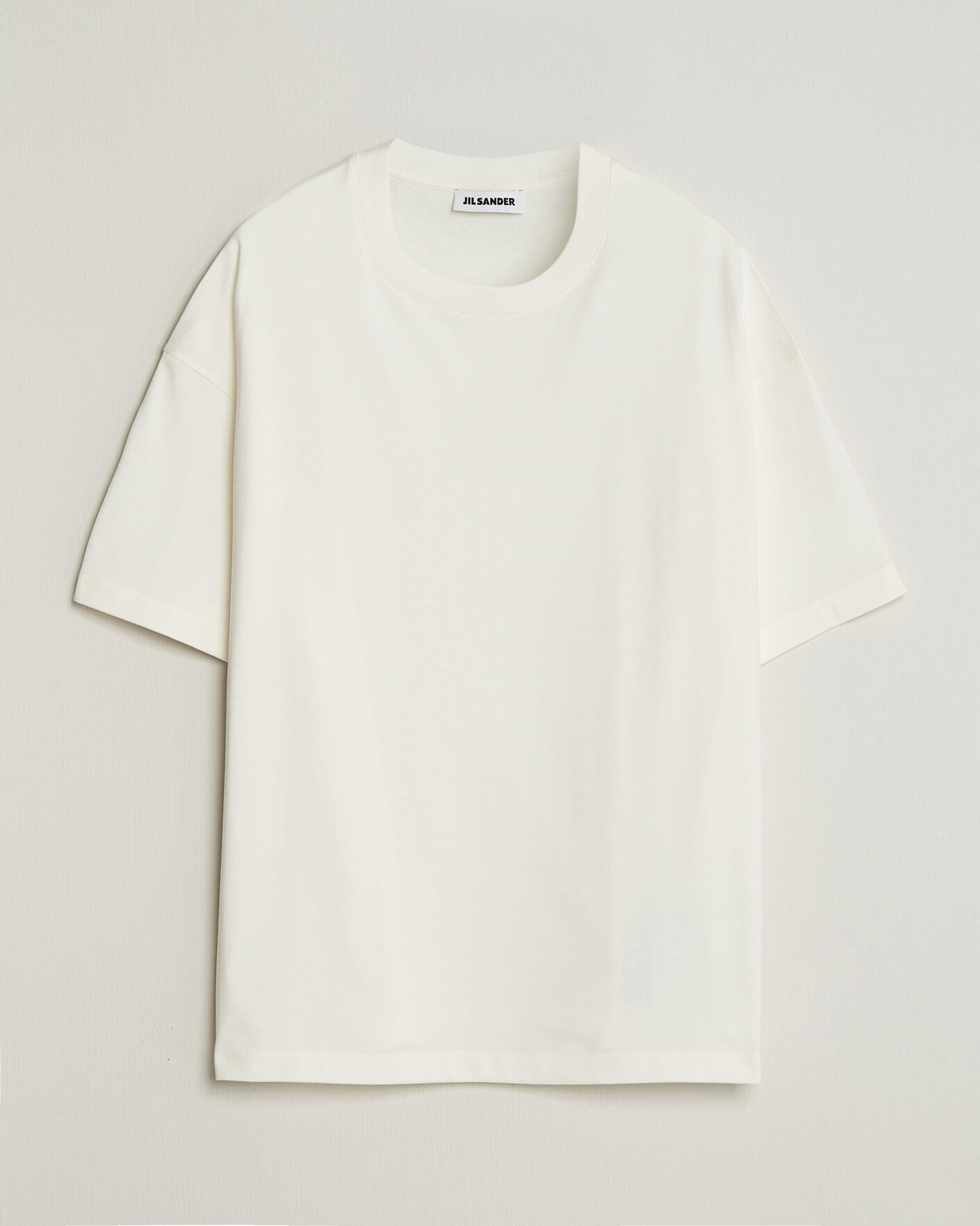 Heren | T-shirts | Jil Sander | Short Sleeve Side Logo T-Shirt Off White