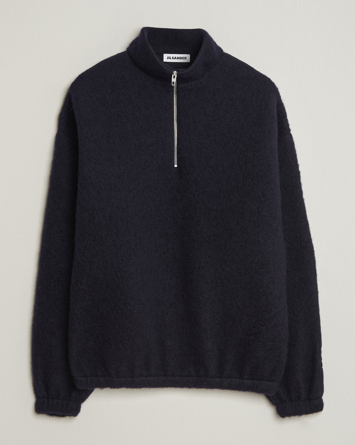 Heren | Truien | Jil Sander | Half Zip Fleece Sweater Navy