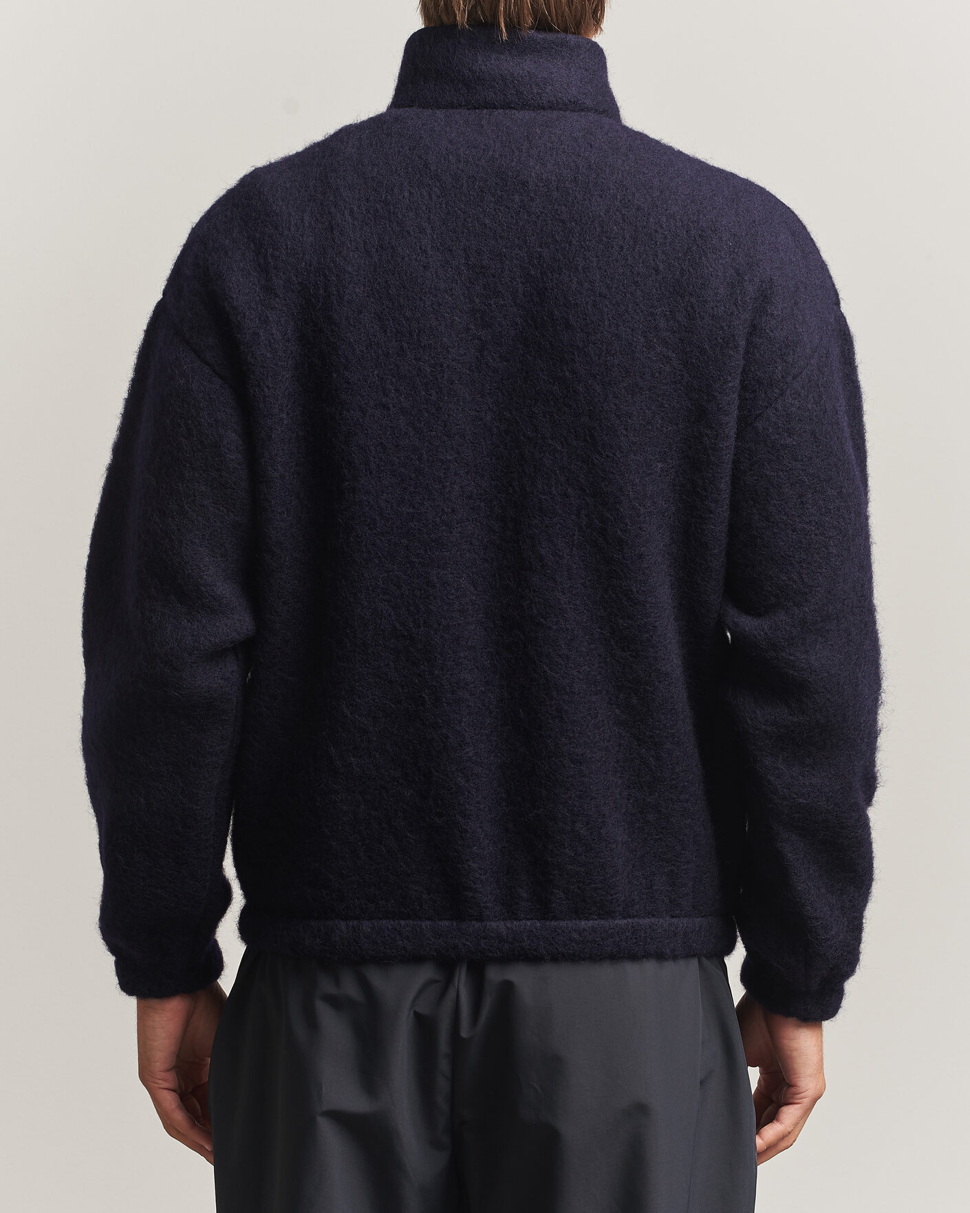 Heren | Truien | Jil Sander | Half Zip Fleece Sweater Navy
