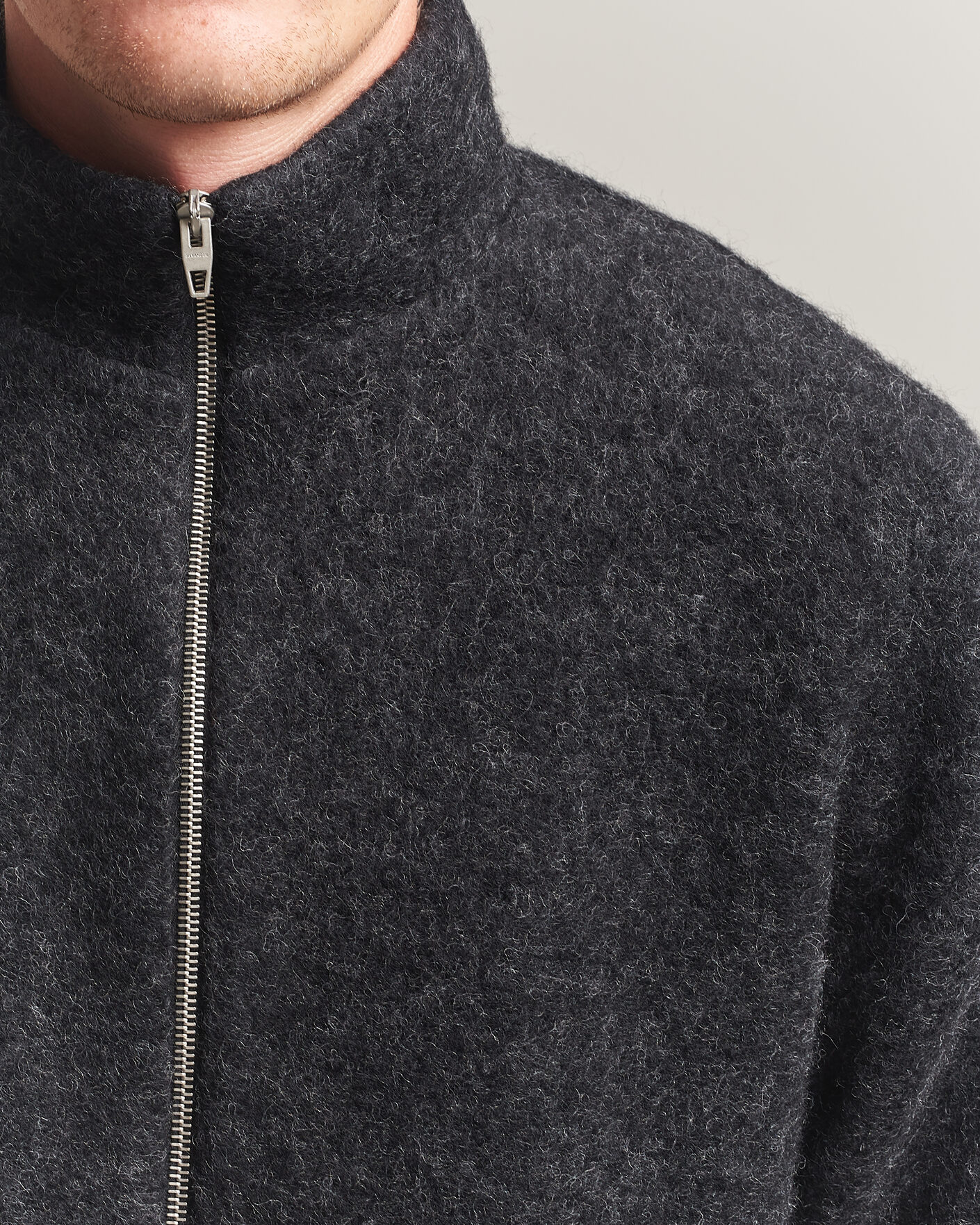 Heren | Jassen | Jil Sander | Full Zip Fleece Jacket Charcoal