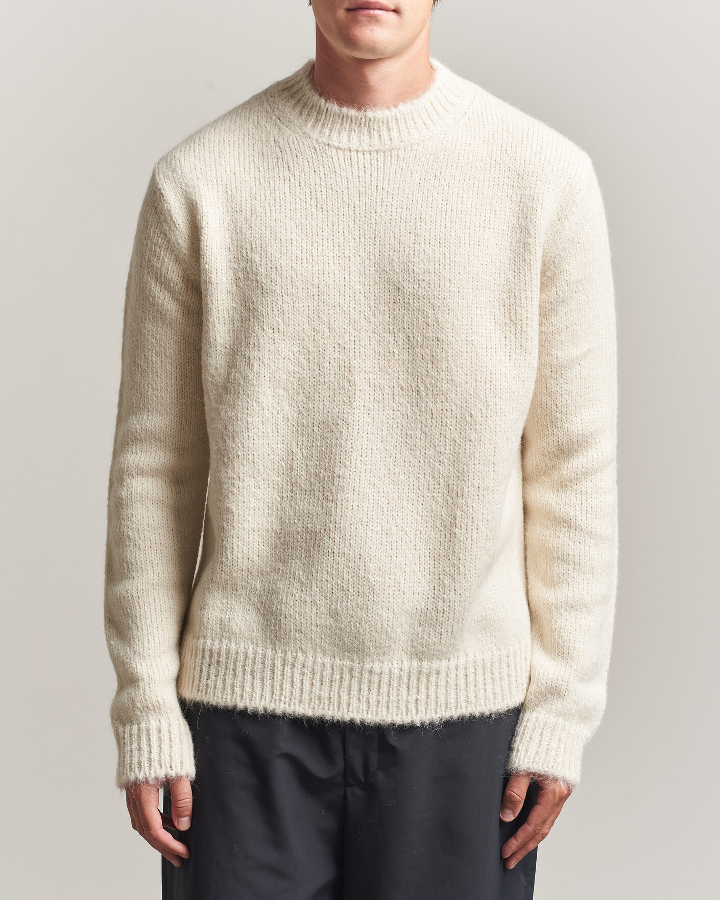 Heren | Truien | Jil Sander | Rib Knit Sweater Off White