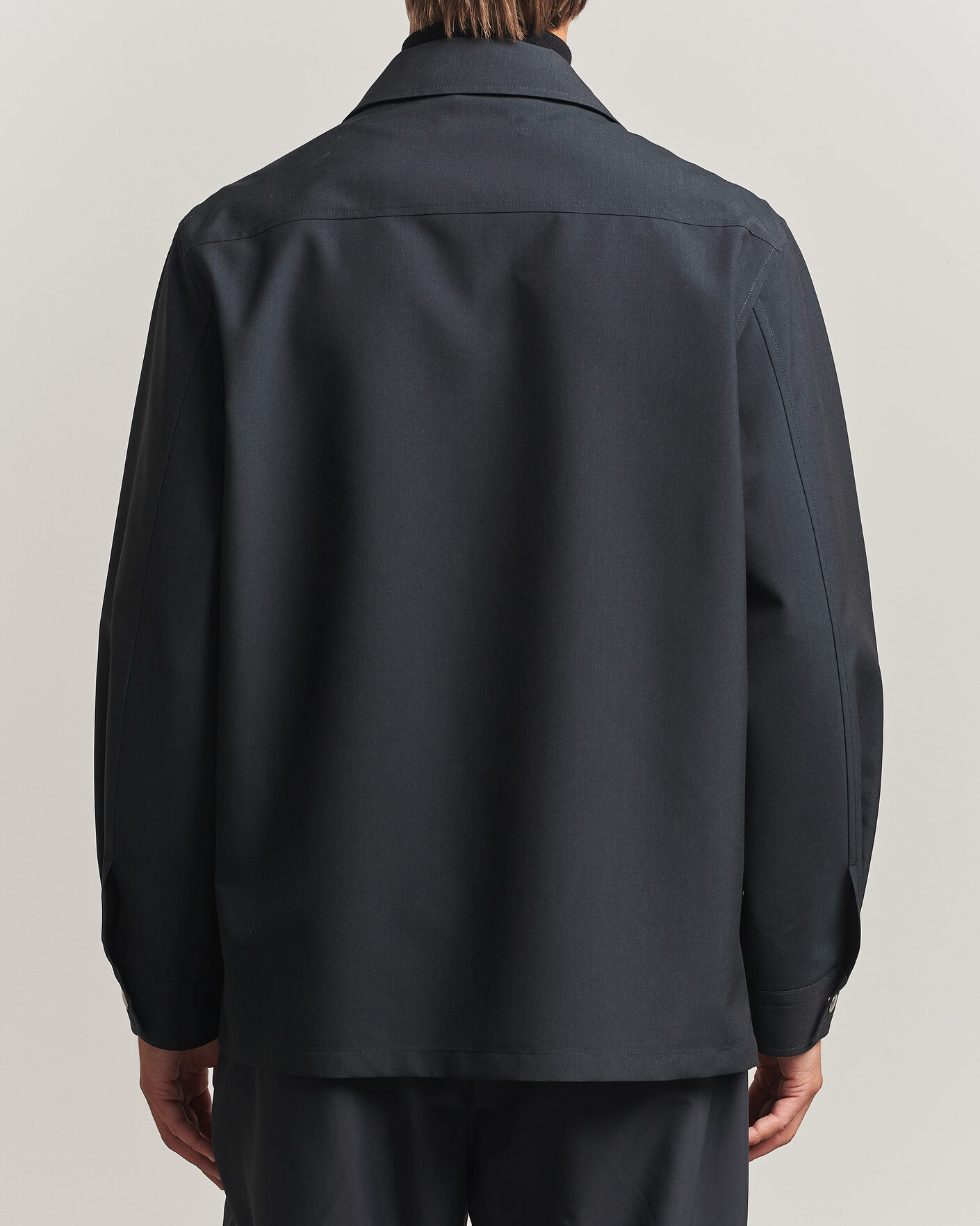 Heren | Overhemden | Jil Sander | Zip Shirt Jacket Charcoal