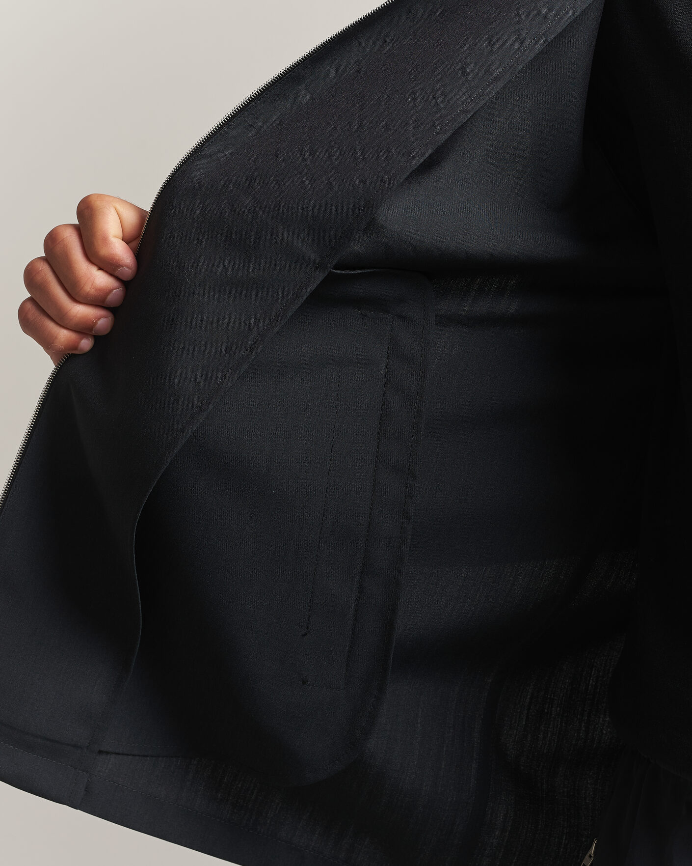 Heren | Overhemden | Jil Sander | Zip Shirt Jacket Charcoal