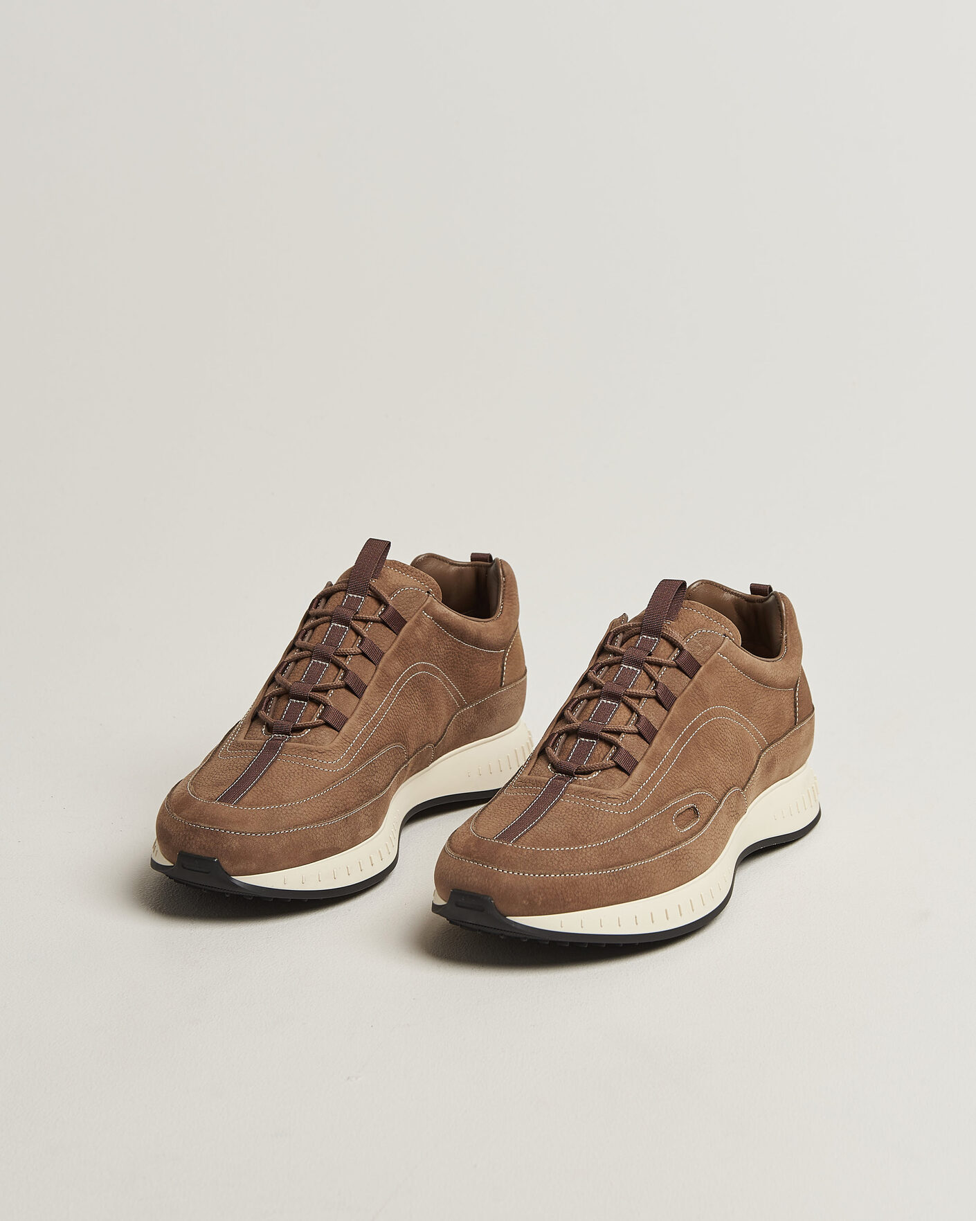 Heren | Sneakers | John Lobb | Stream Running Sneakers Moka Nubuck
