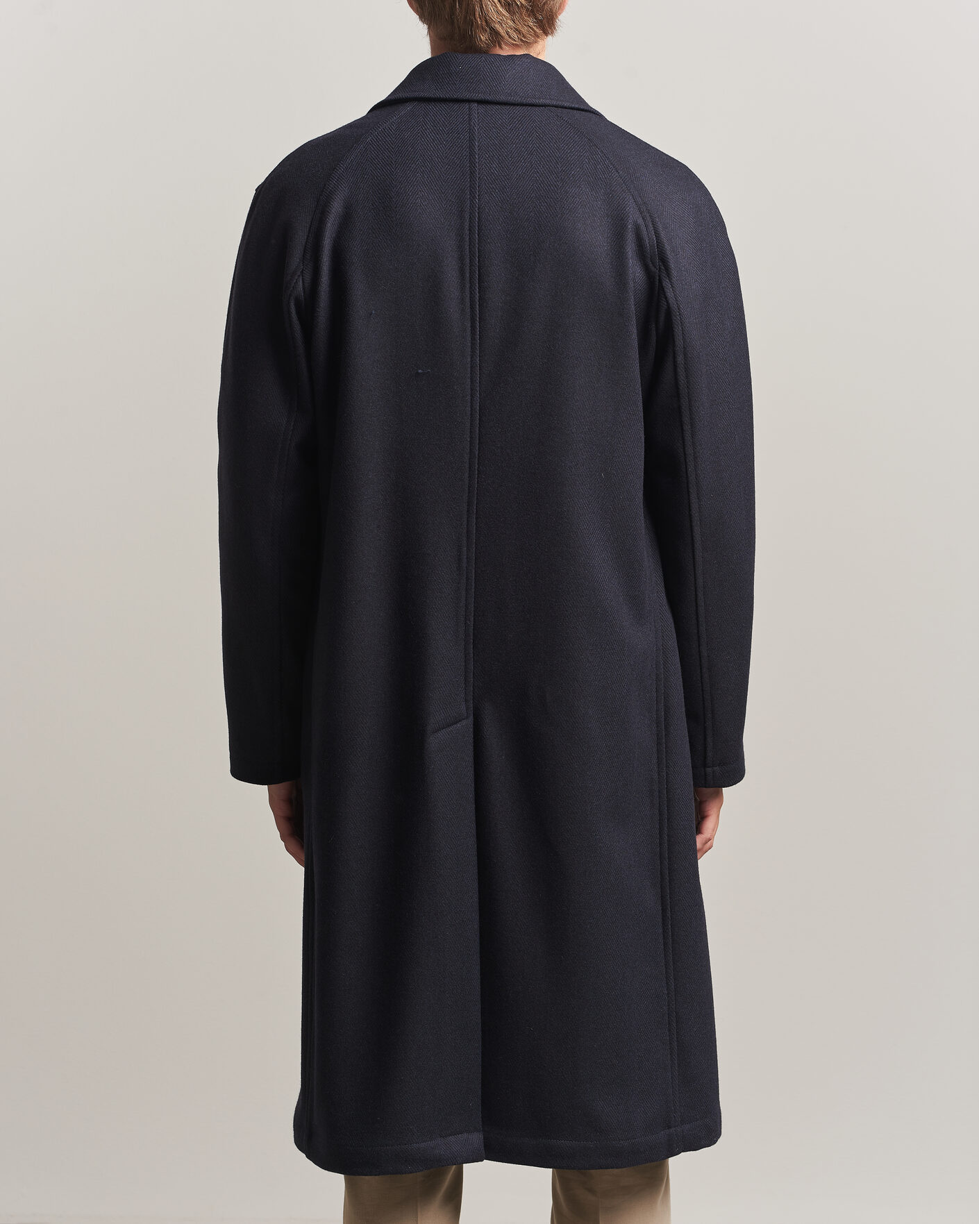 Heren | Jassen | L.B.M. 1911 | Wool/Cashmere Raglan Coat Navy