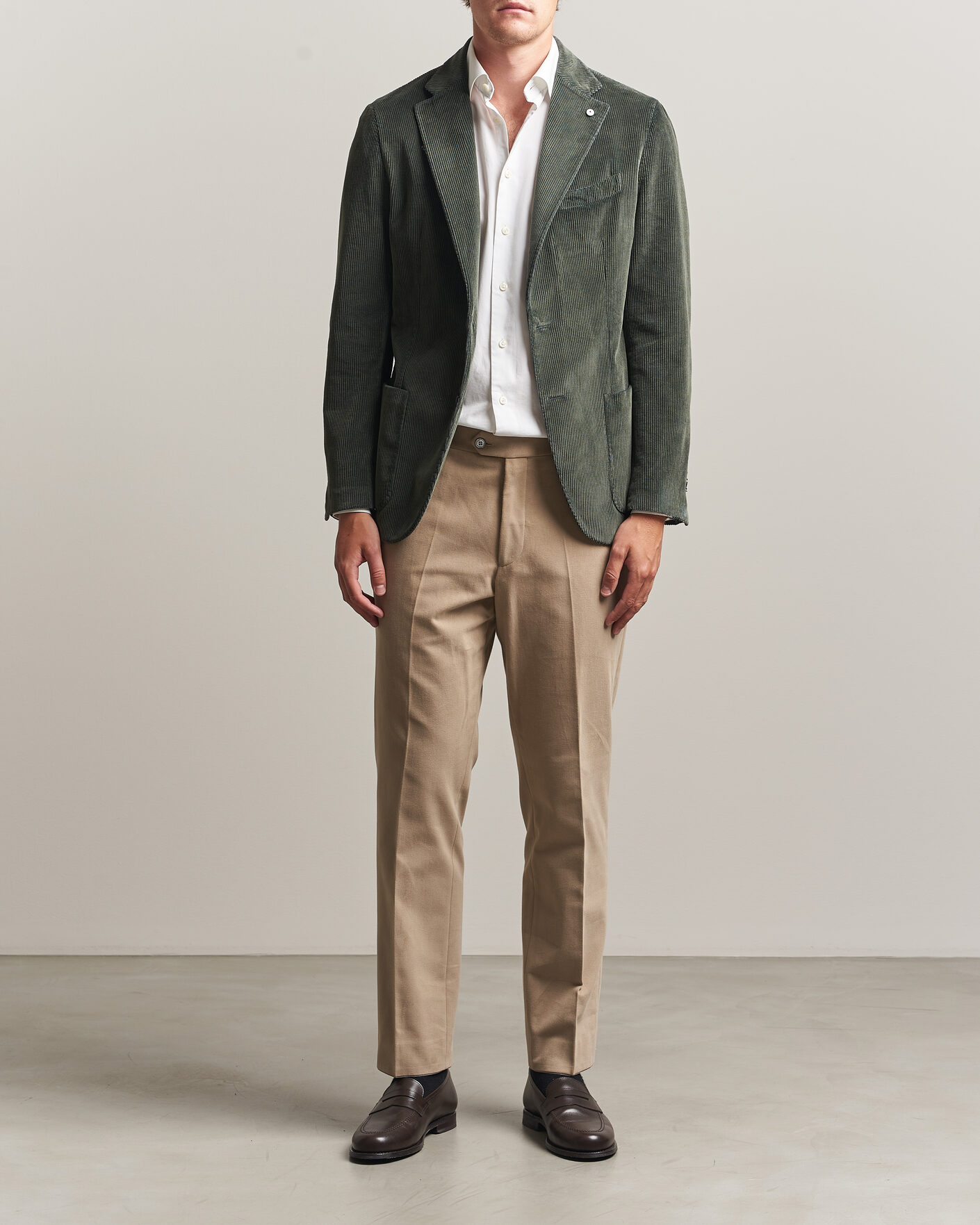 Heren | Blazers | L.B.M. 1911 | Jack Corduroy Blazer Soft Green