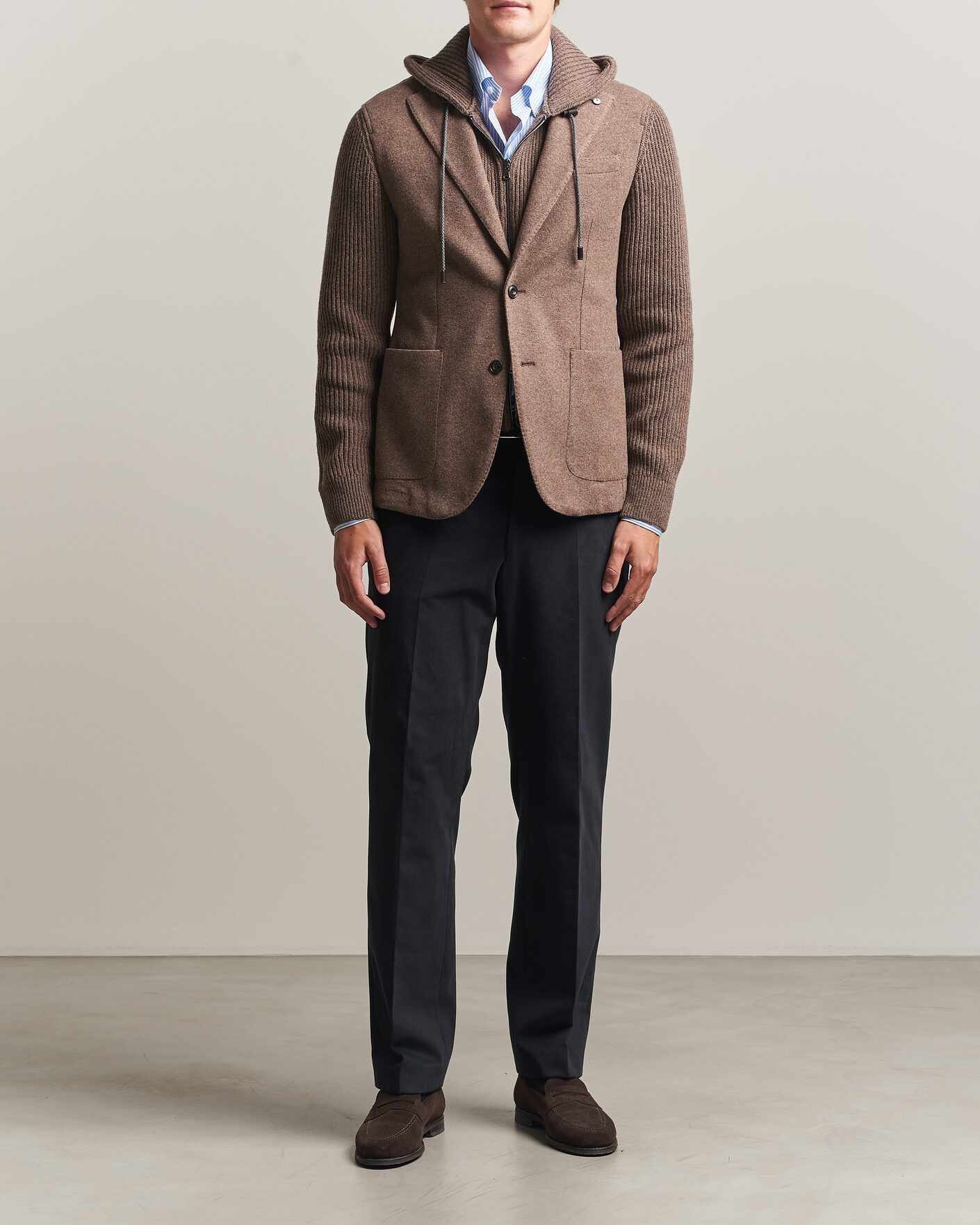 Heren | Blazers | L.B.M. 1911 | Ivan Hybrid Wool Blazer Brown