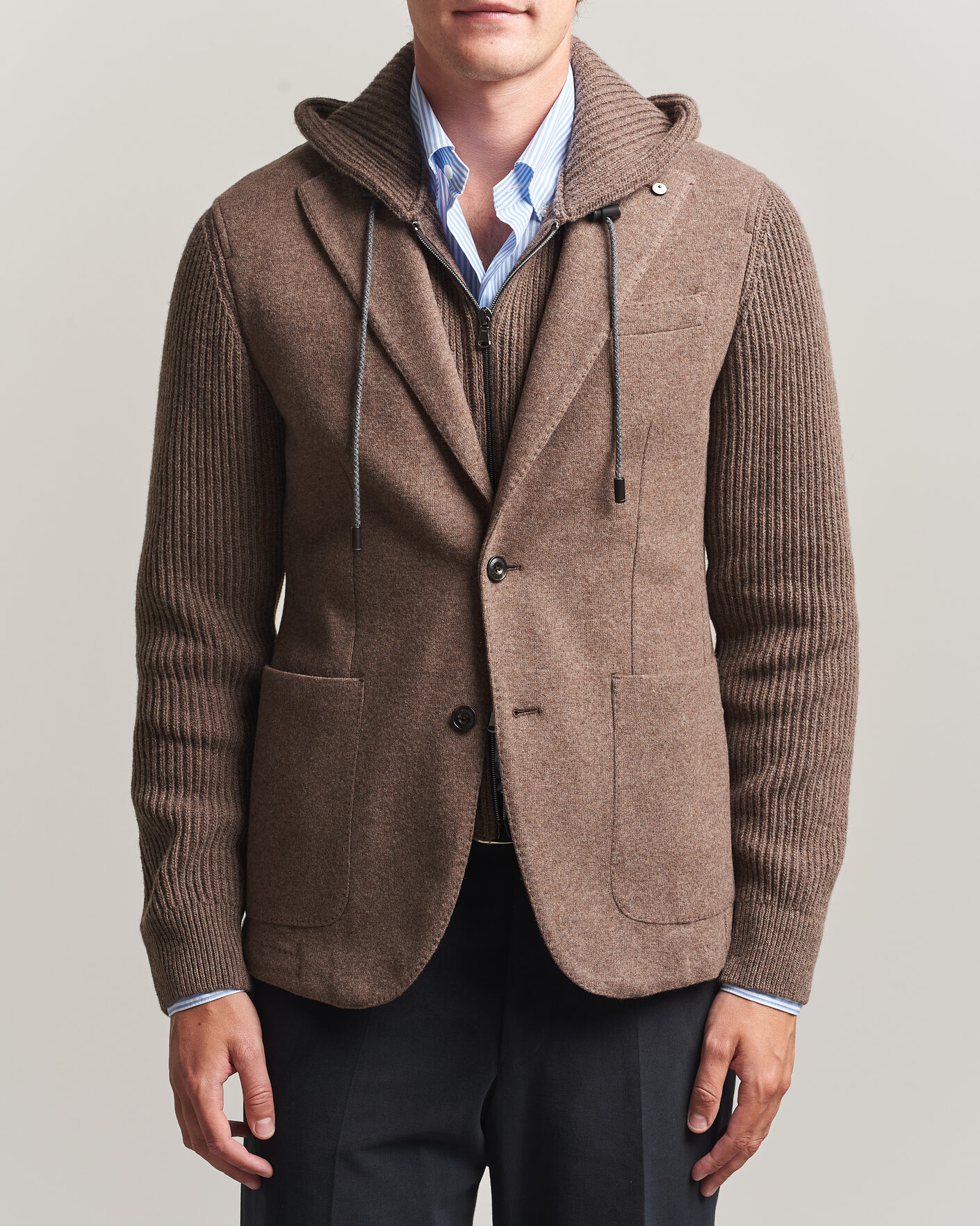 Heren | Blazers | L.B.M. 1911 | Ivan Hybrid Wool Blazer Brown