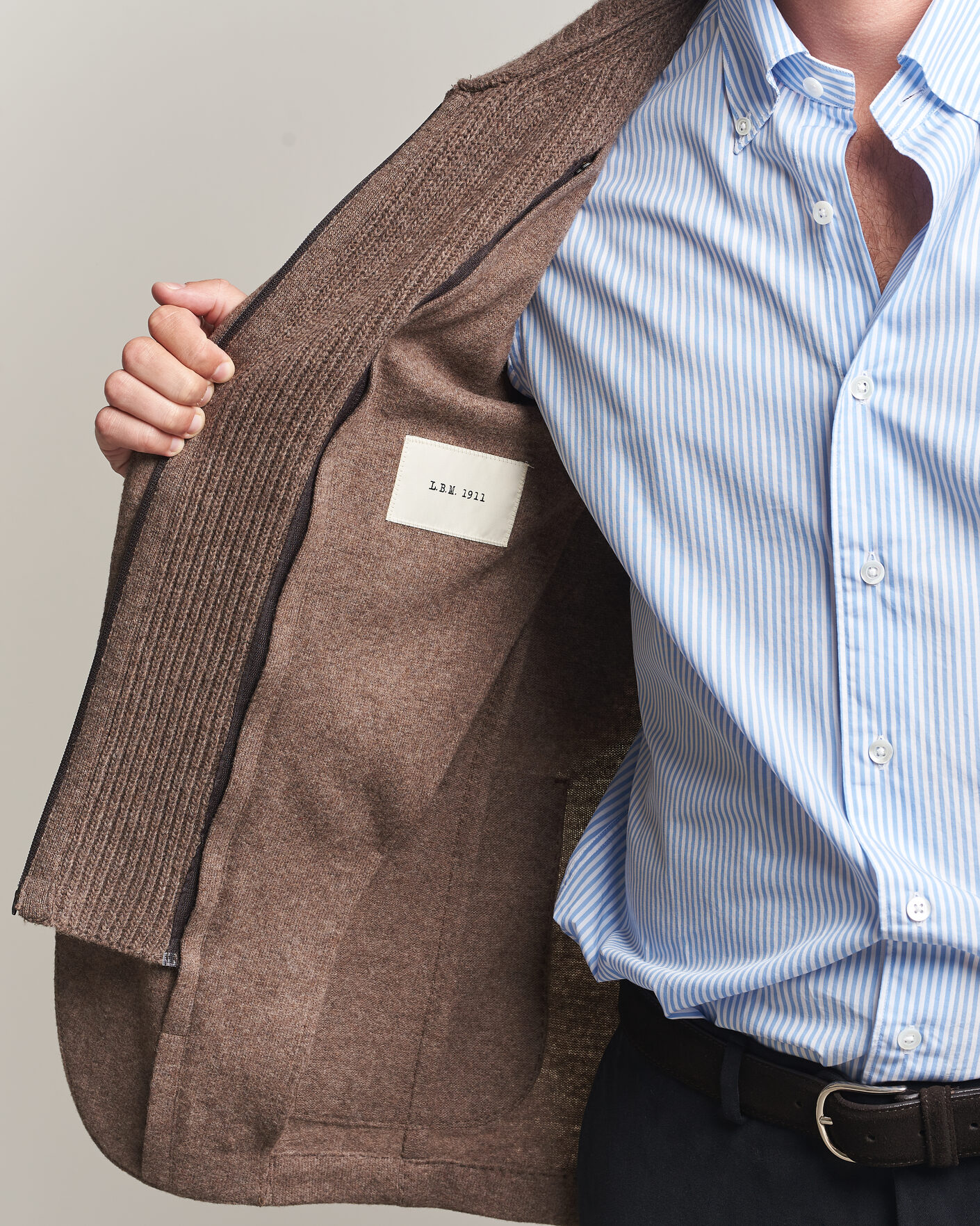 Heren | Blazers | L.B.M. 1911 | Ivan Hybrid Wool Blazer Brown