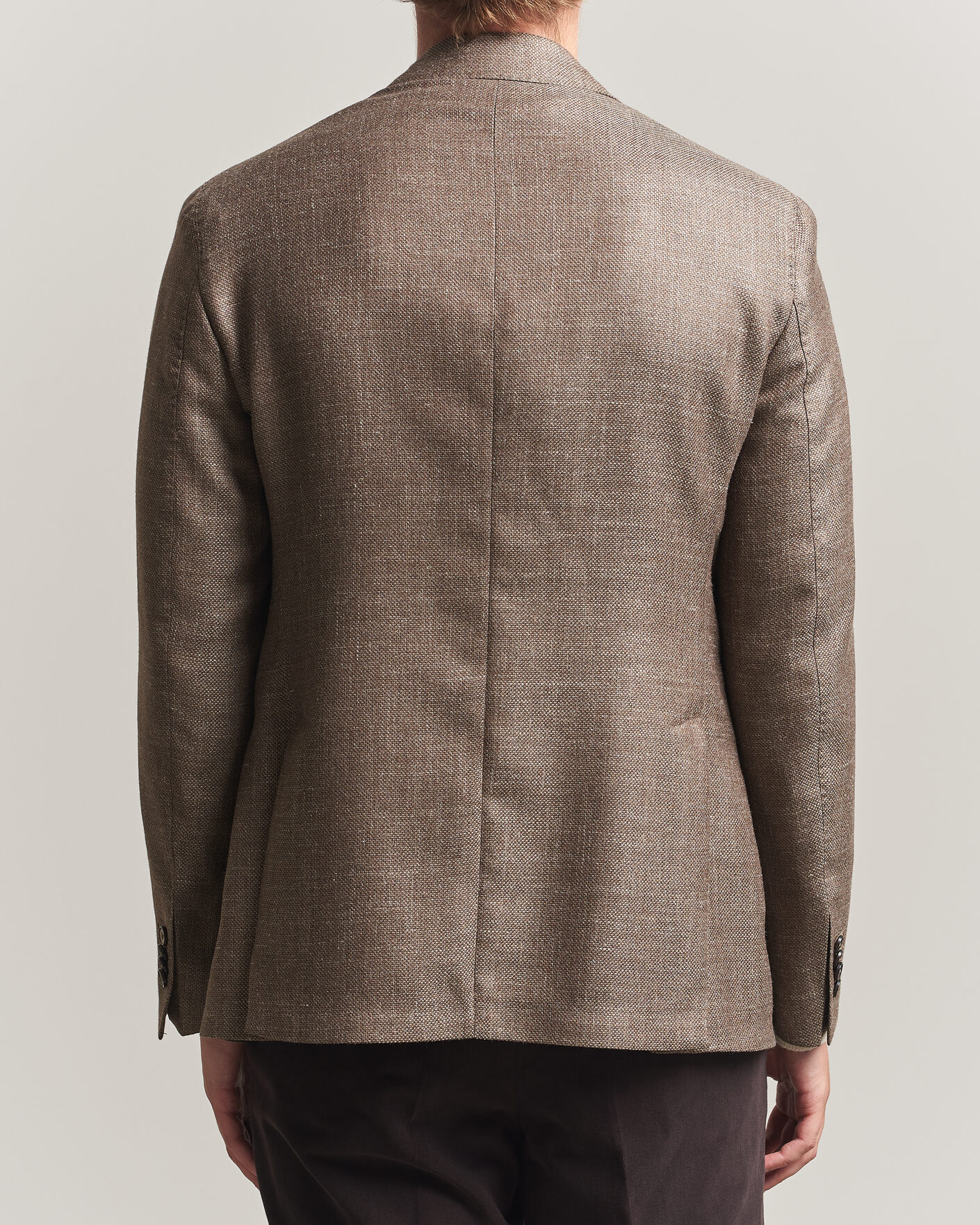 Heren | Blazers | L.B.M. 1911 | Jack Wool/Silk Hopsack Blazer Brown