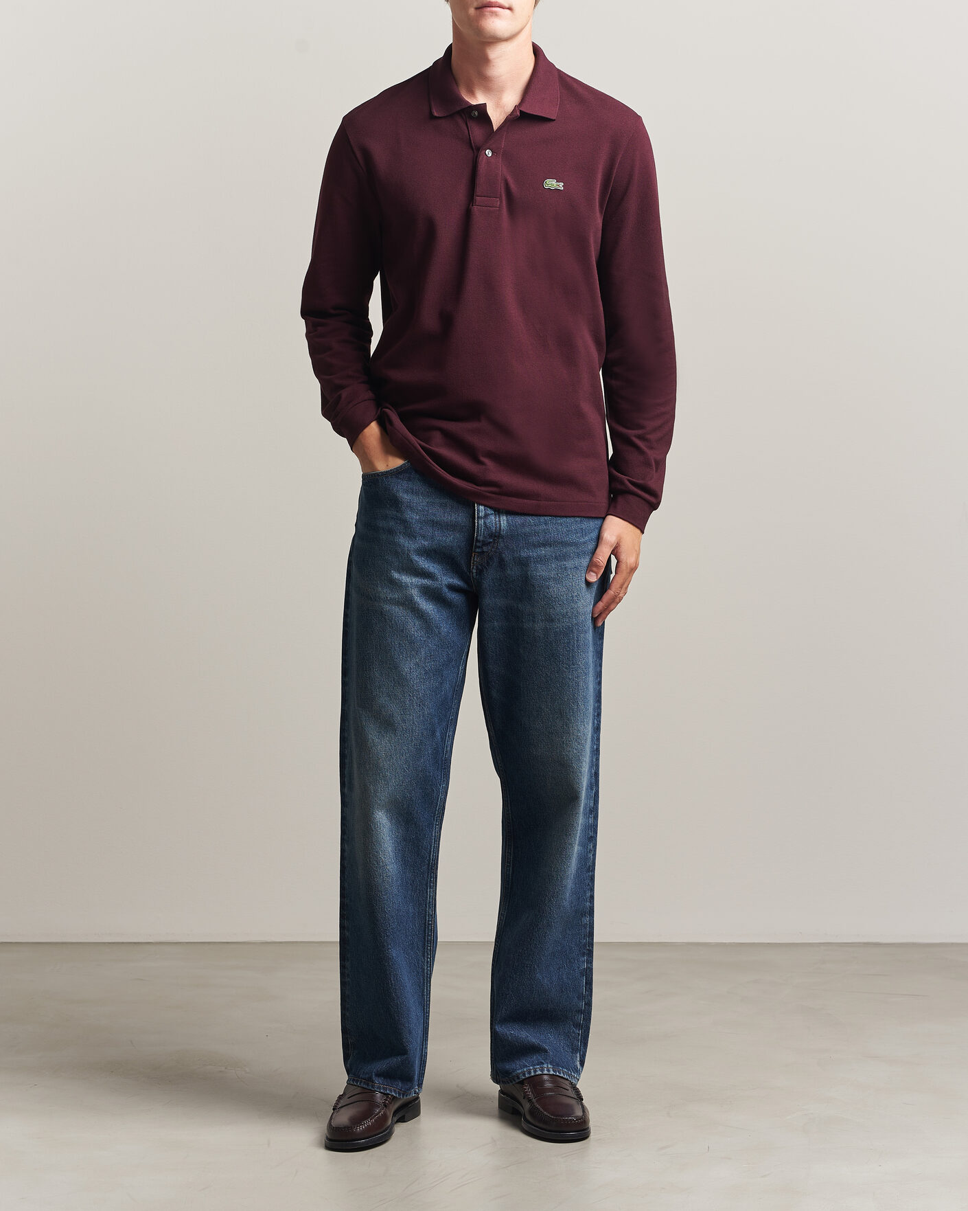 Heren | Polo's | Lacoste | Original Long Sleeve Polo Piké Oxalis