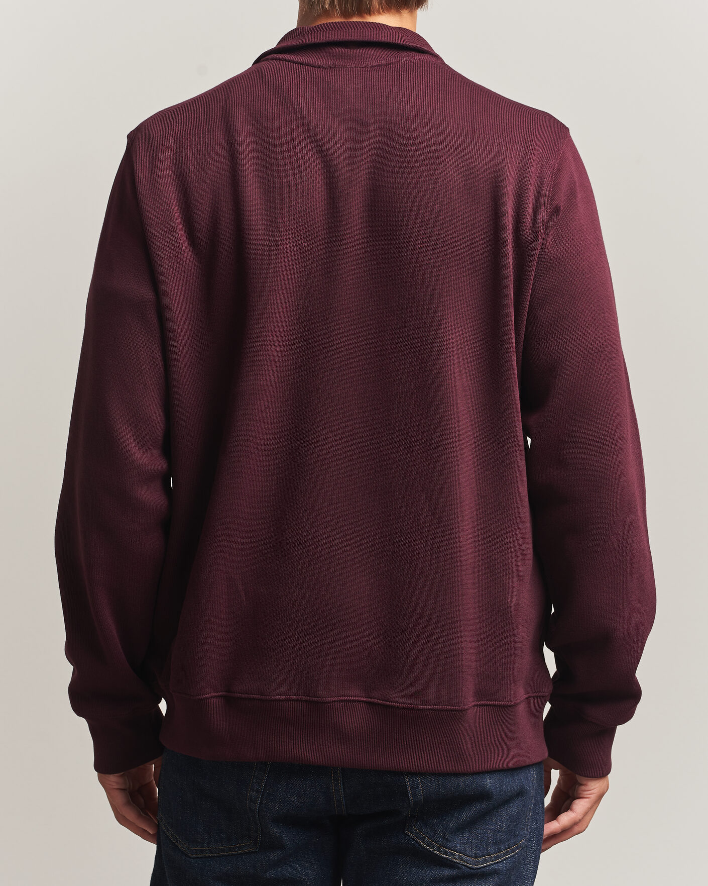 Heren | Truien | Lacoste | Rib Interlock Half Zip Oxalis