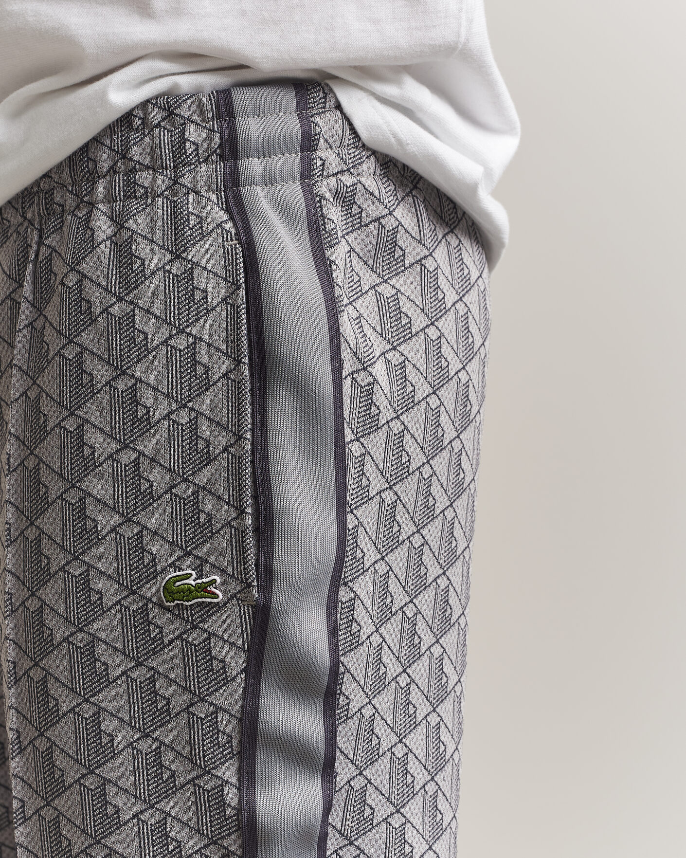 Heren | Broeken | Lacoste | Monogram Track Pants Calluna/Graphite