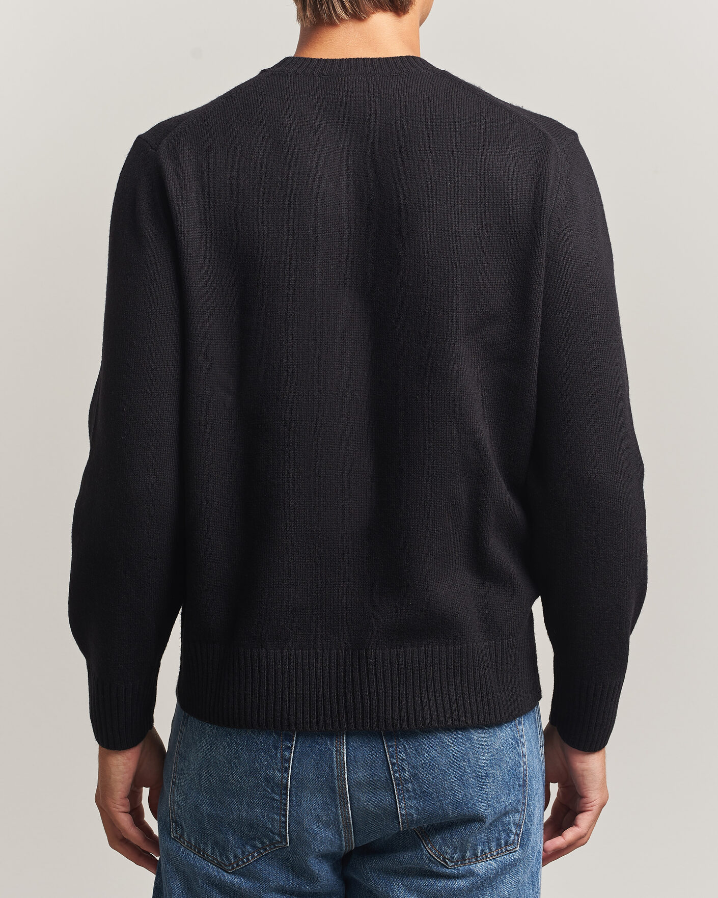 Heren | Truien | Lacoste | Carded Wool Crew Neck Black