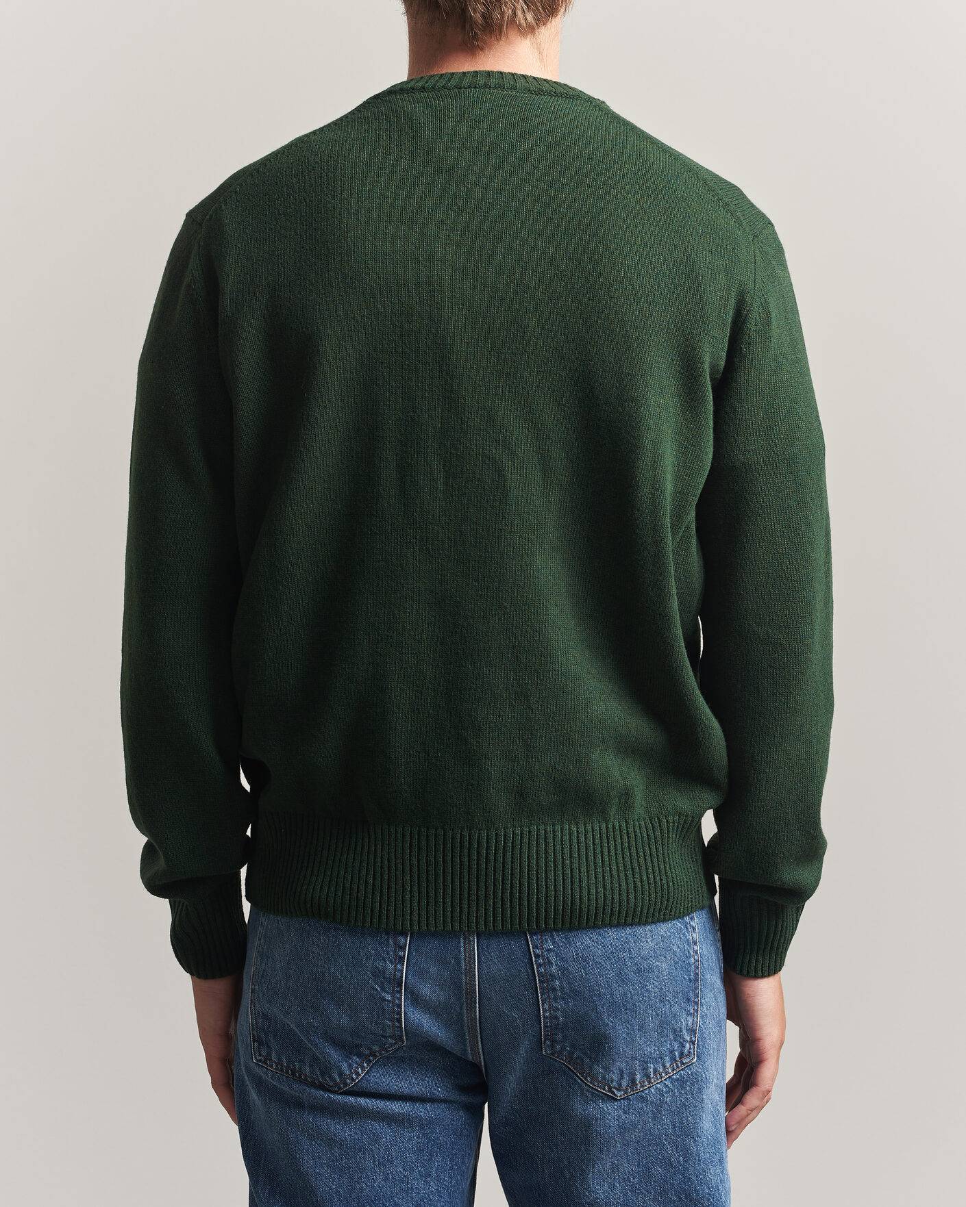 Heren | Truien | Lacoste | Carded Wool Crew Neck Sinople