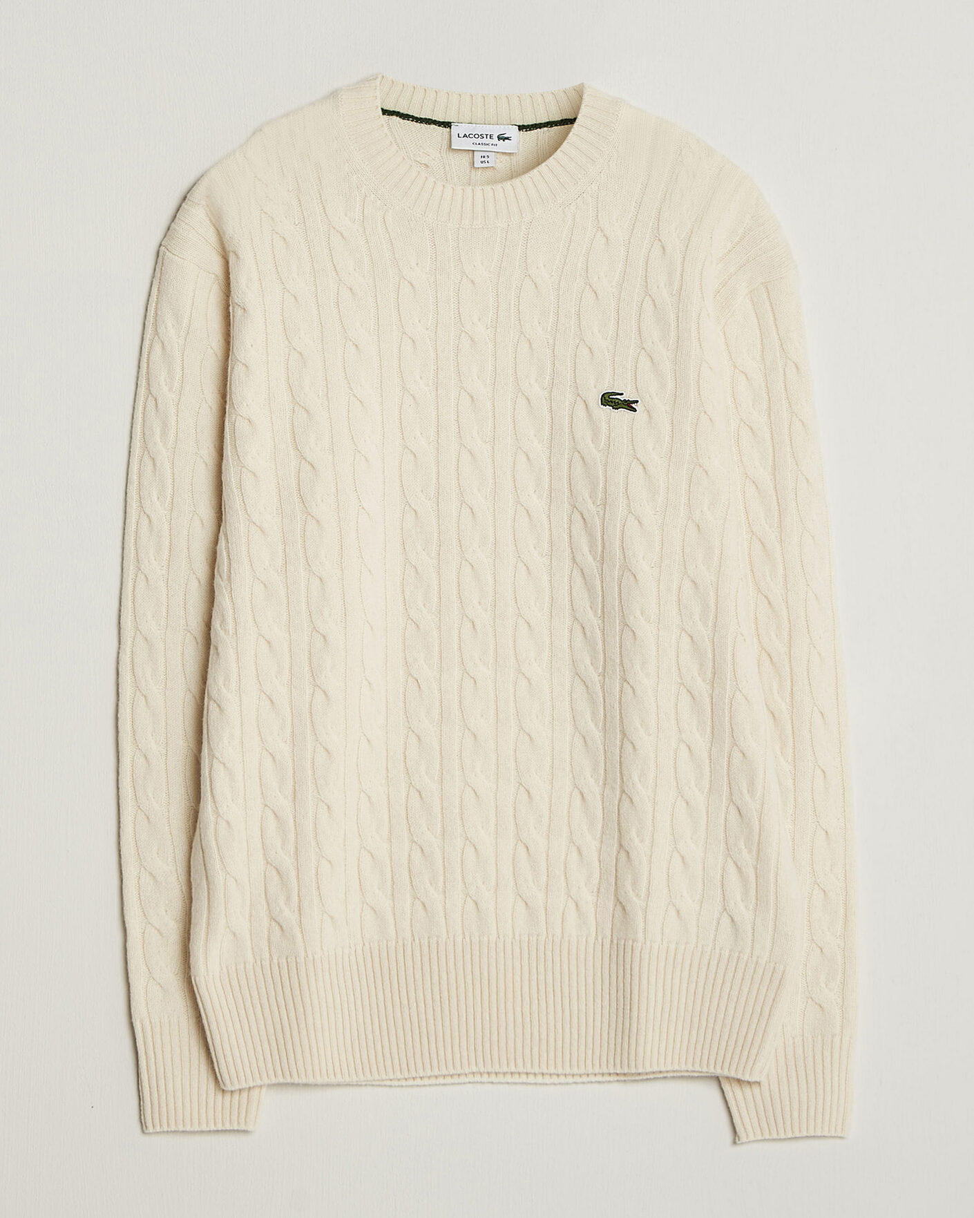 Heren | Truien | Lacoste | Carded Wool Cable Crew Neck Lapland