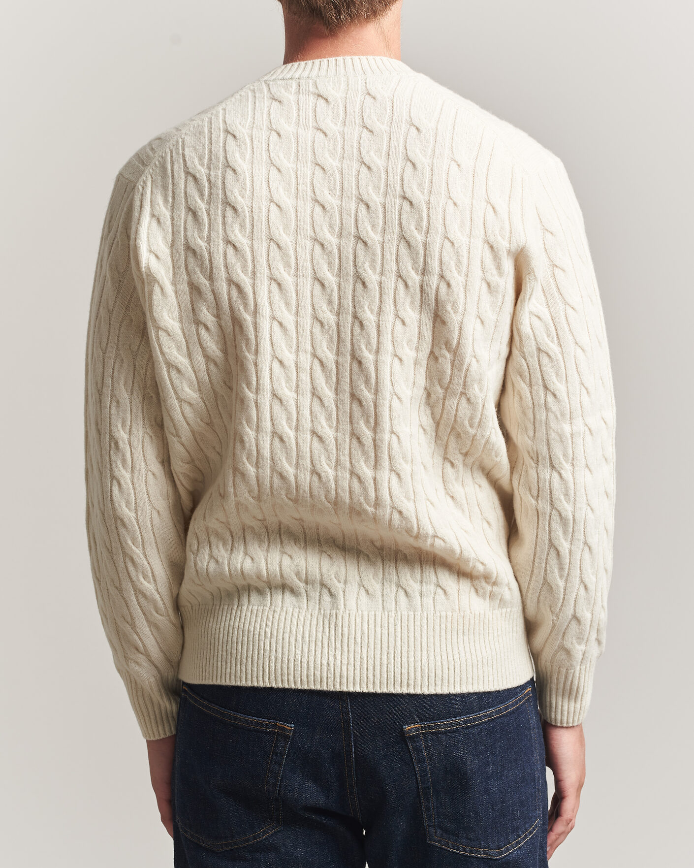 Heren | Truien | Lacoste | Carded Wool Cable Crew Neck Lapland