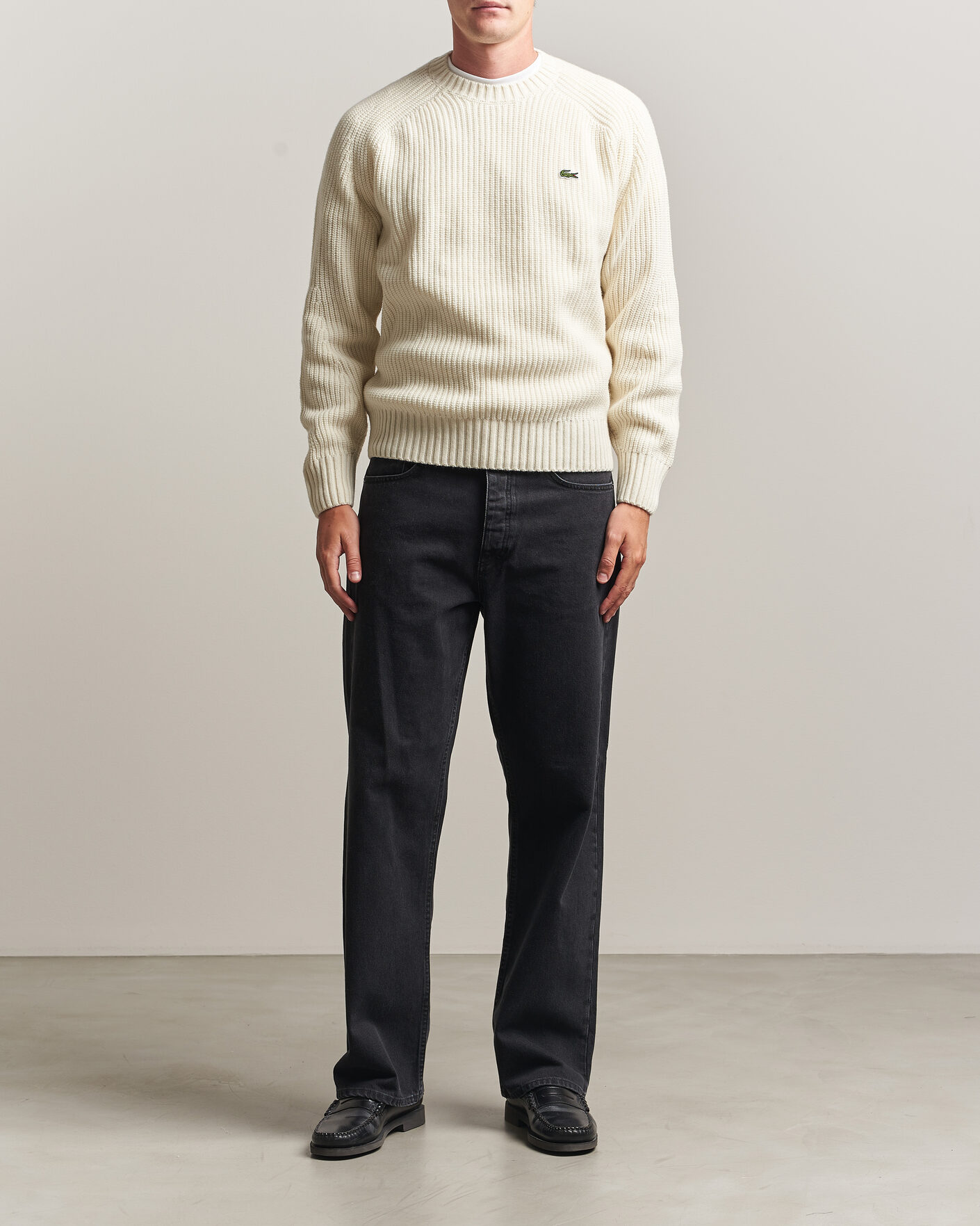 Heren | Truien | Lacoste | Heavy Wool Knitted Sweater Lapland