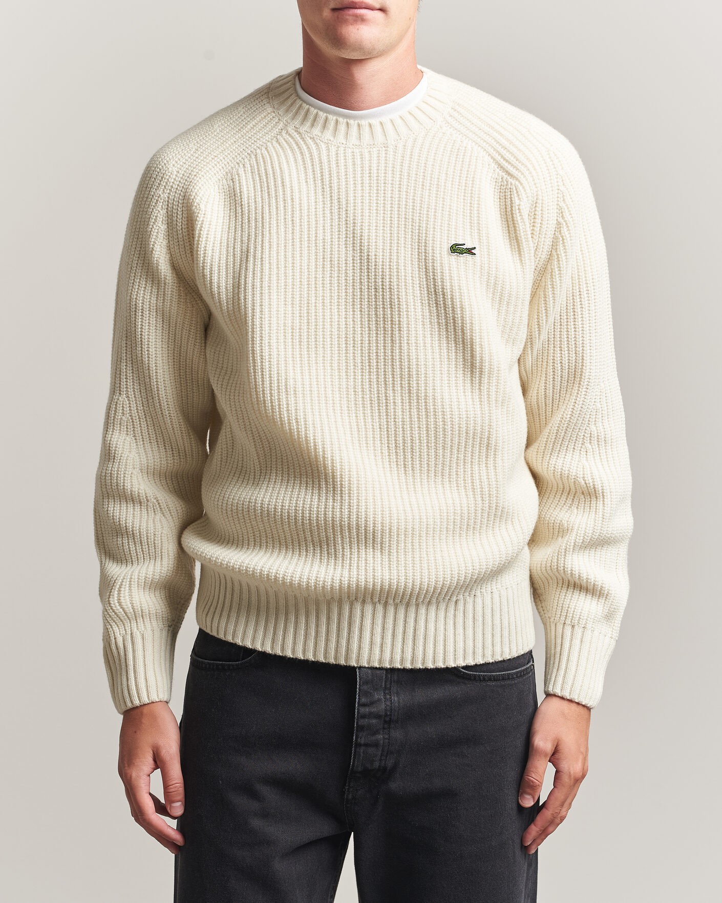 Heren | Truien | Lacoste | Heavy Wool Knitted Sweater Lapland