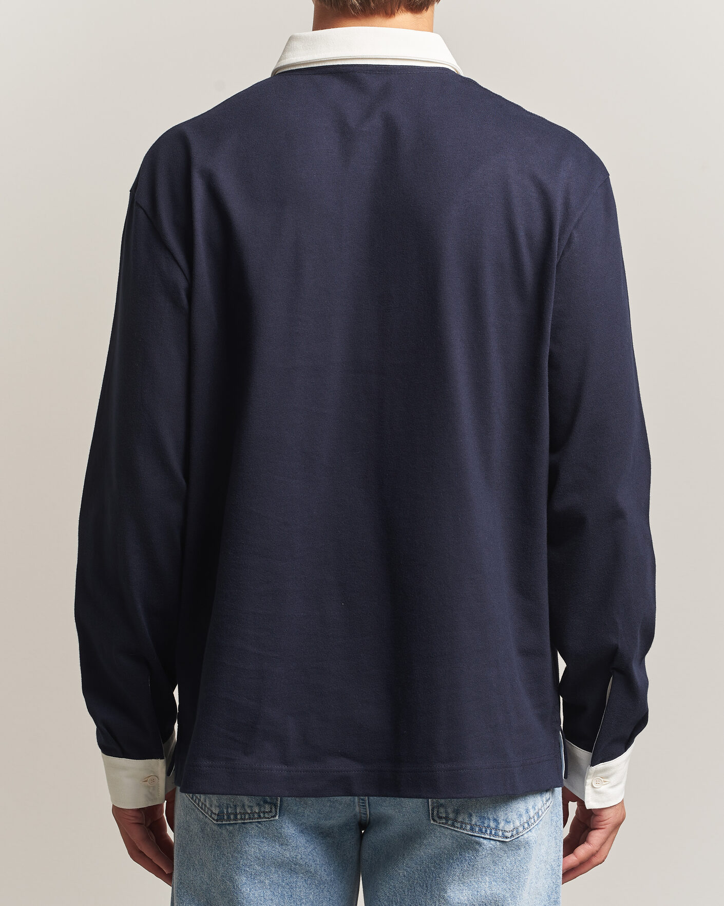 Heren | Truien | Lacoste | Heavy Cotton Rugger Dark Navy