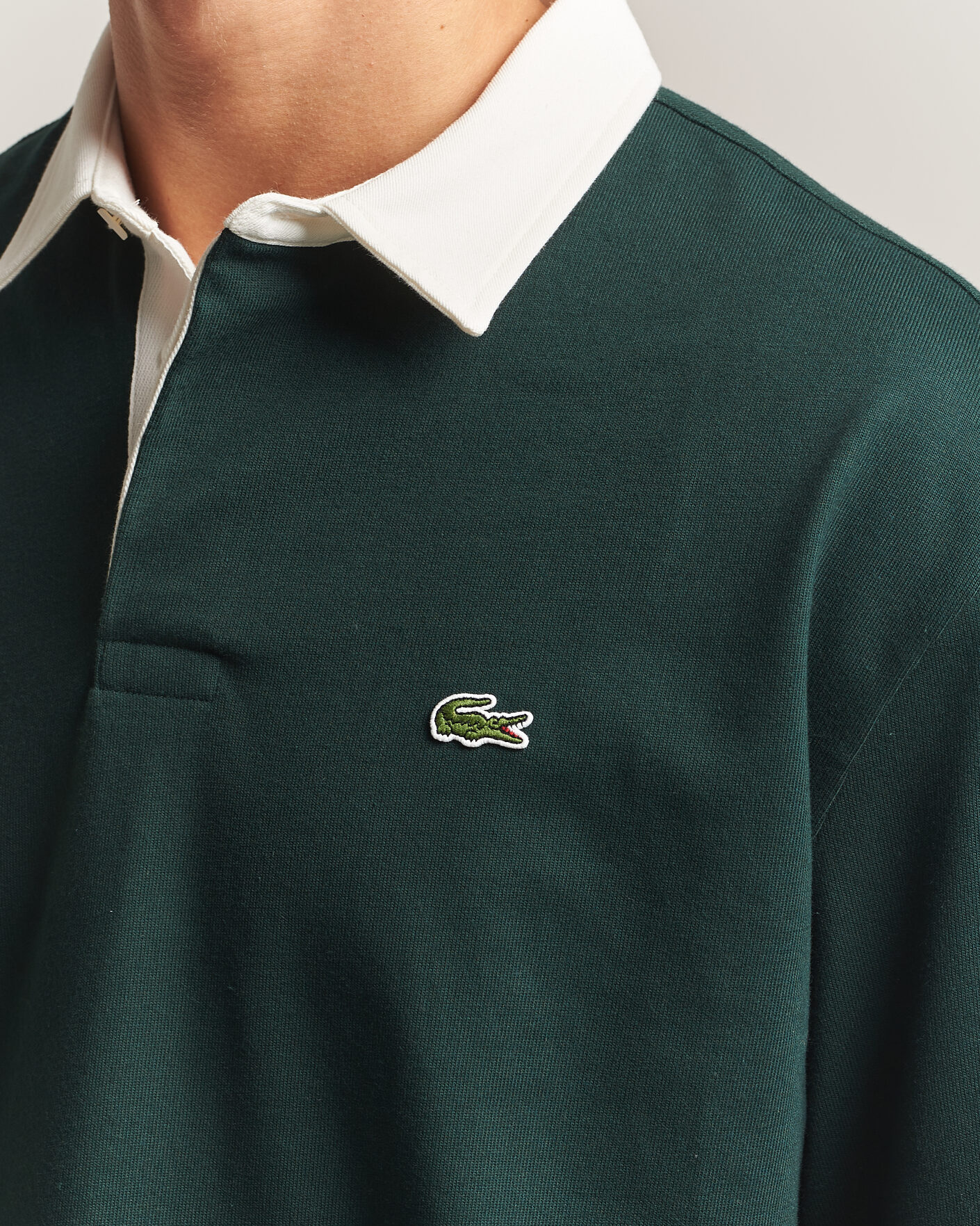 Heren | Truien | Lacoste | Heavy Cotton Rugger Sinople
