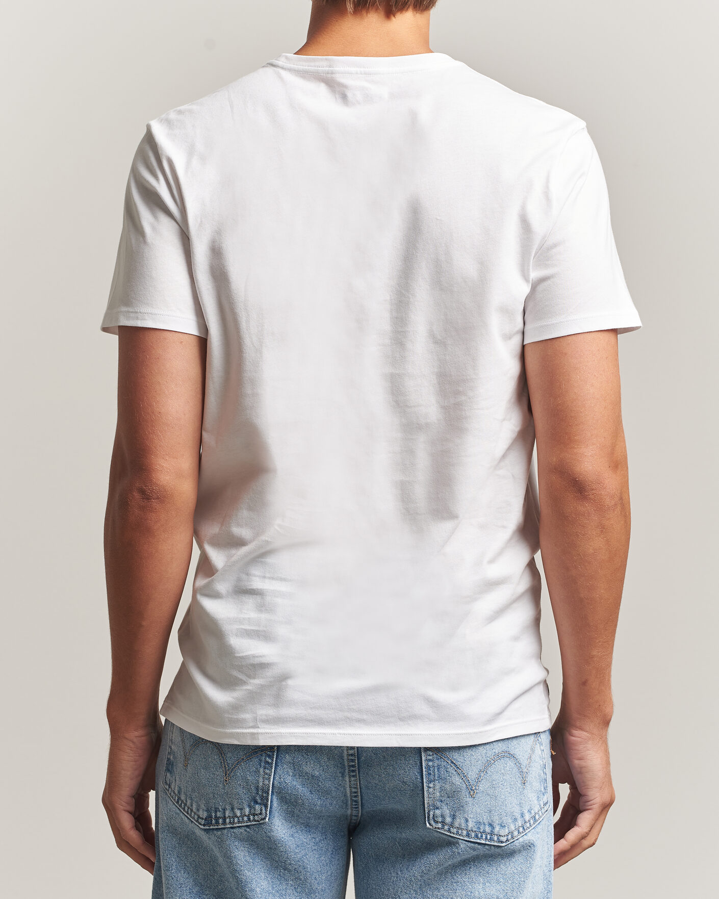 Heren | T-shirts | Lacoste | 3-Pack Crew Neck T-Shirt White